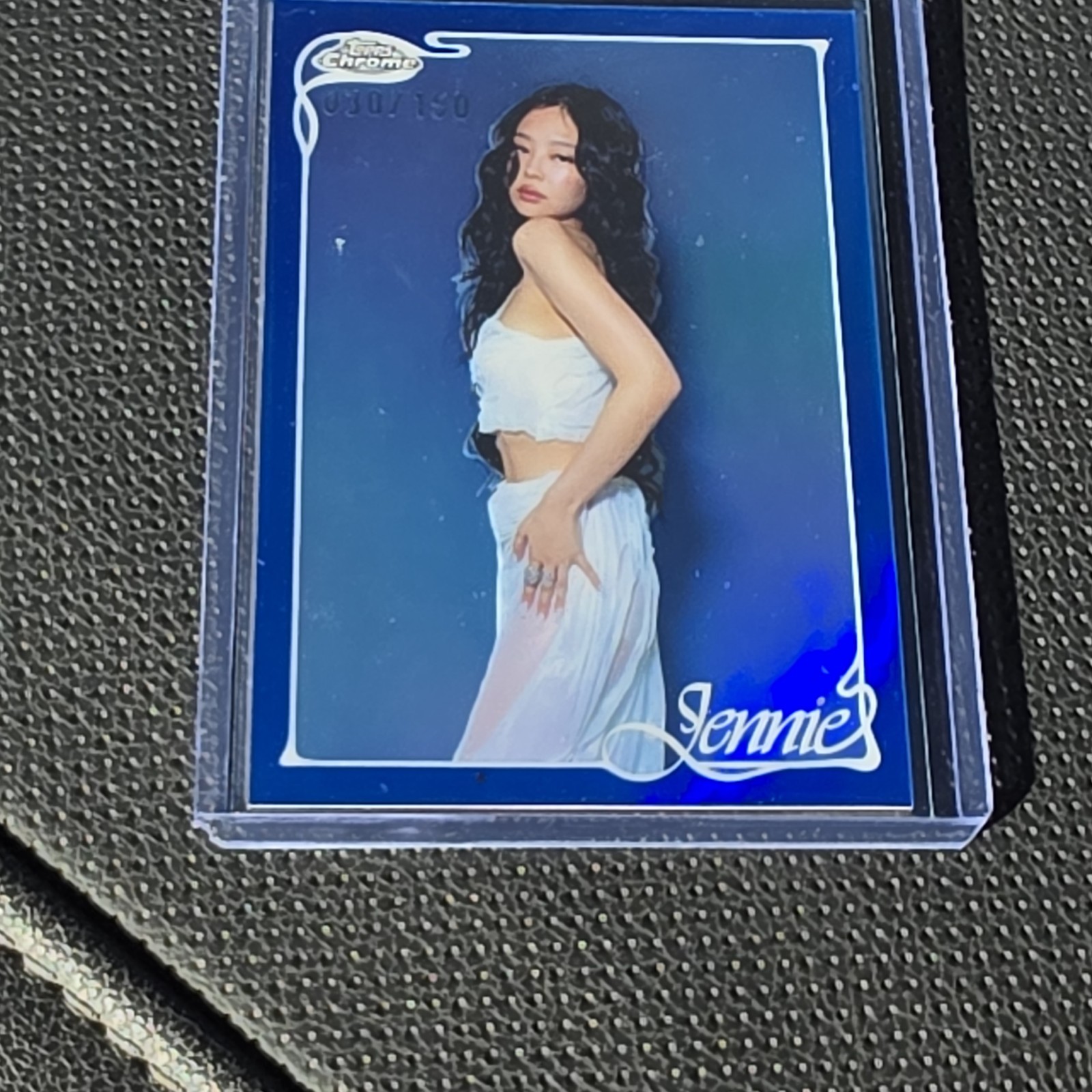 Topps 2026 Topps Chrome X Jennie #9 Jennie Blue Parallel Serial #/150