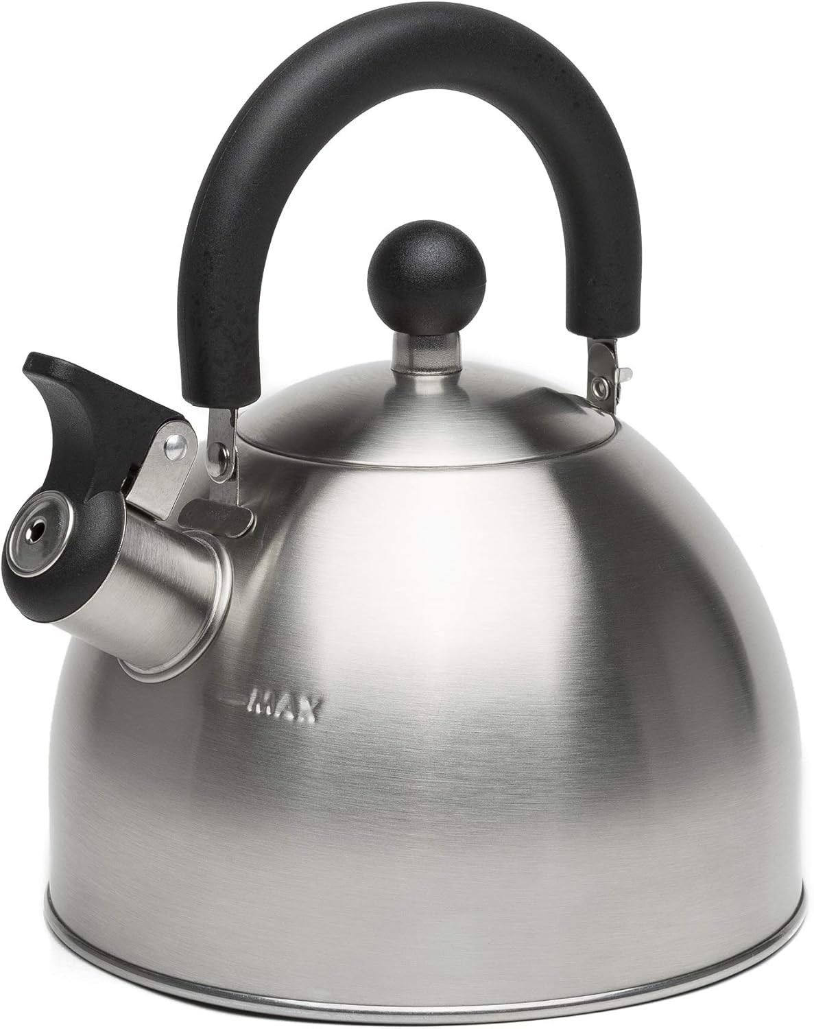 Stewart Whistling Stovetop Tea Kettle Grade Stainless Steel, Hot Water Fast to