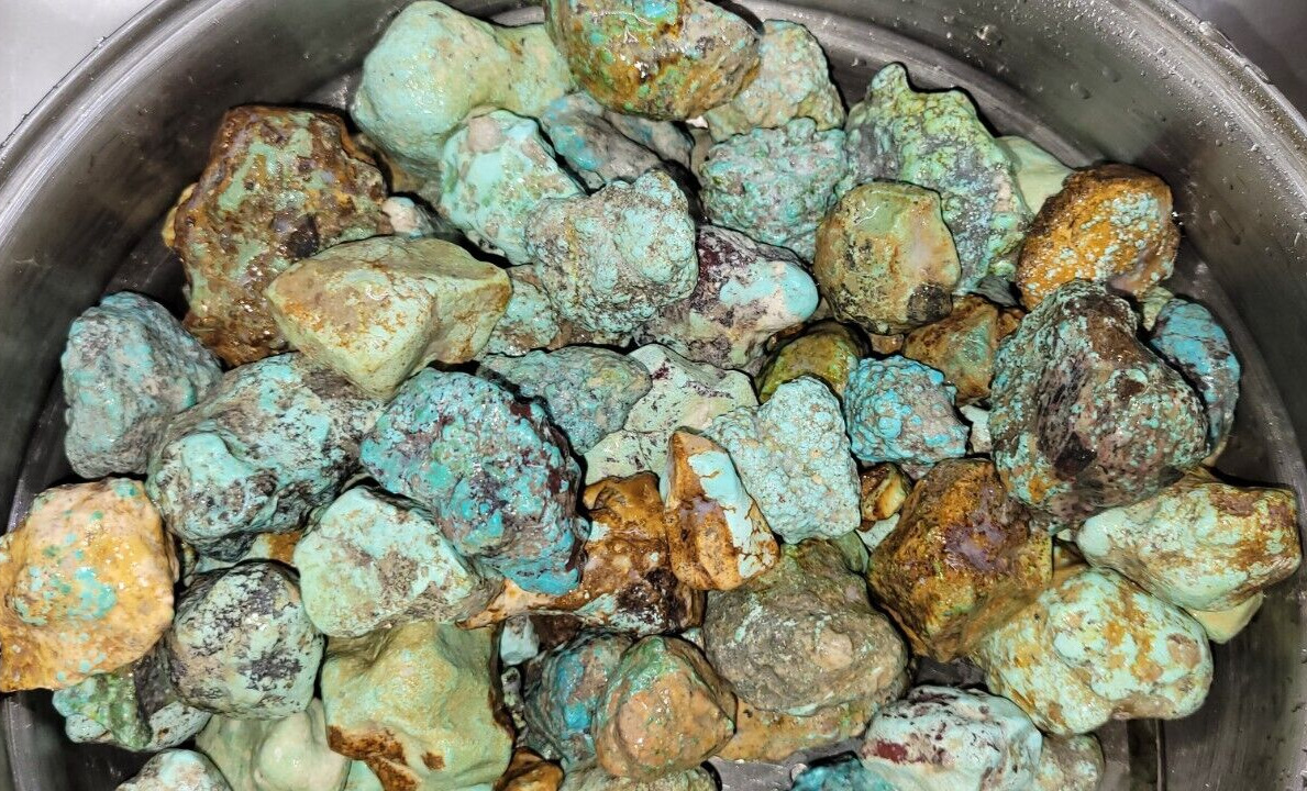 Old Natural Turquoise Rough - Random USA Mines - Half Pound