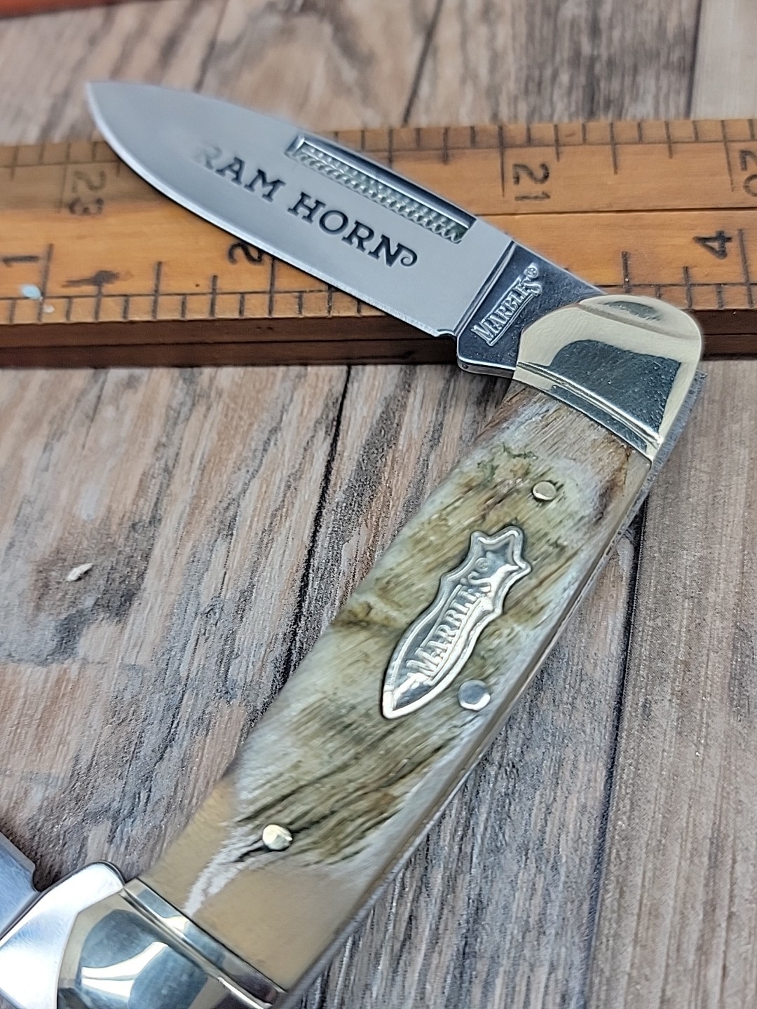 Marbles Rams Horn Canoe 3 5/8\