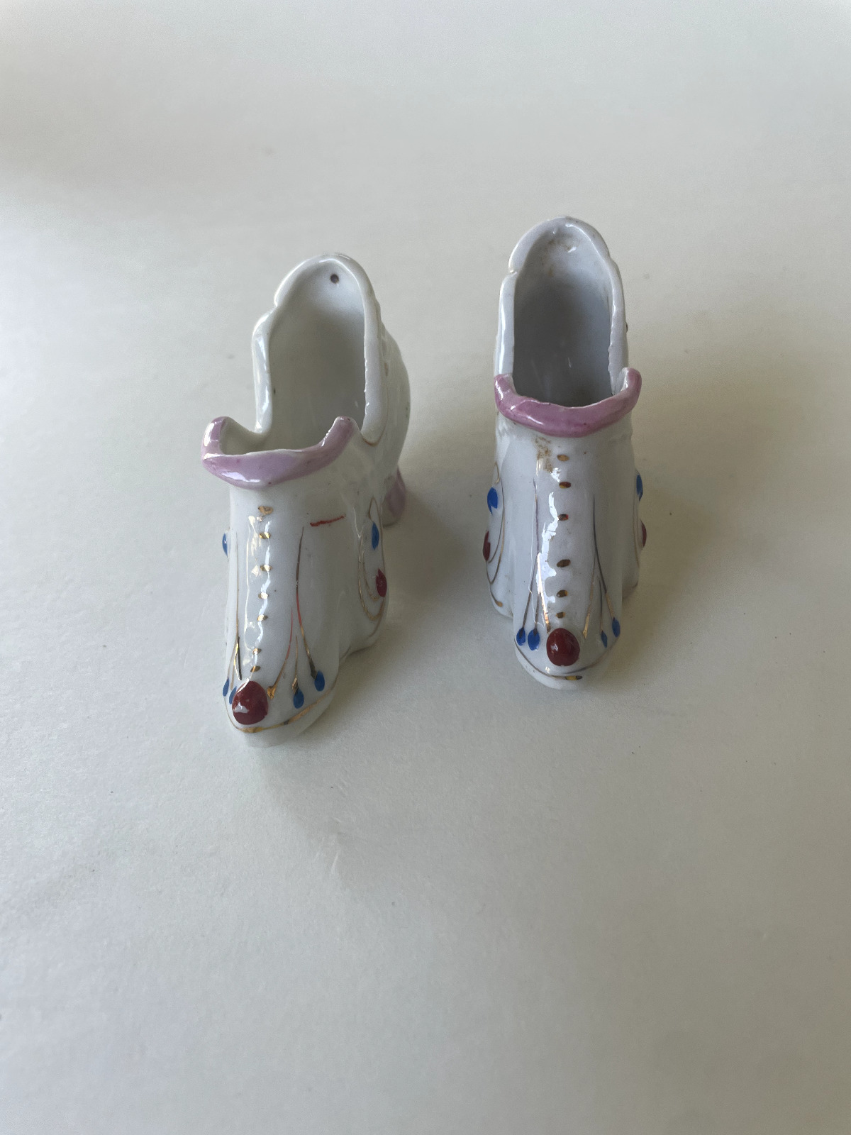 Set of 2 Vintage Pico Miniature Porcelain Ladies Shoe | Made in Occupied Japan |