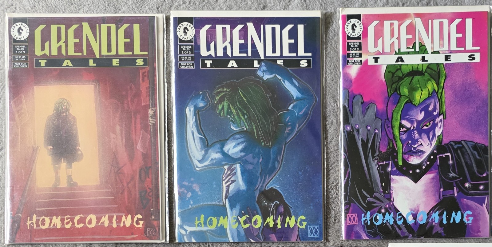 Grendel Tales Homecoming #1,2,3 Complete Set 1-3 Matt Wagner Dark Horse 1994 VF+