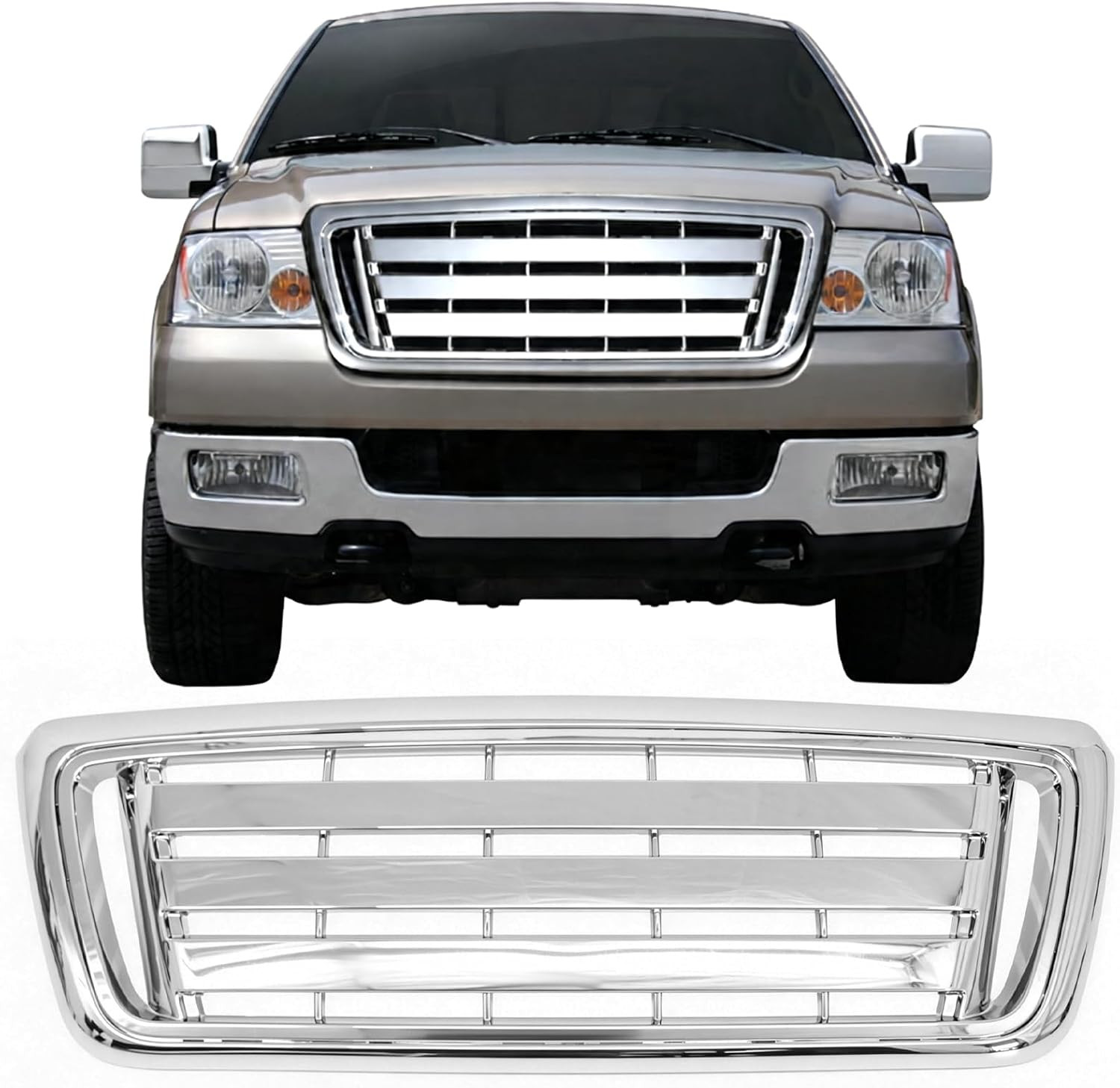 Fit 2004-2008 Ford F-150 Front Upper Grille OE 2009 F150 Style
