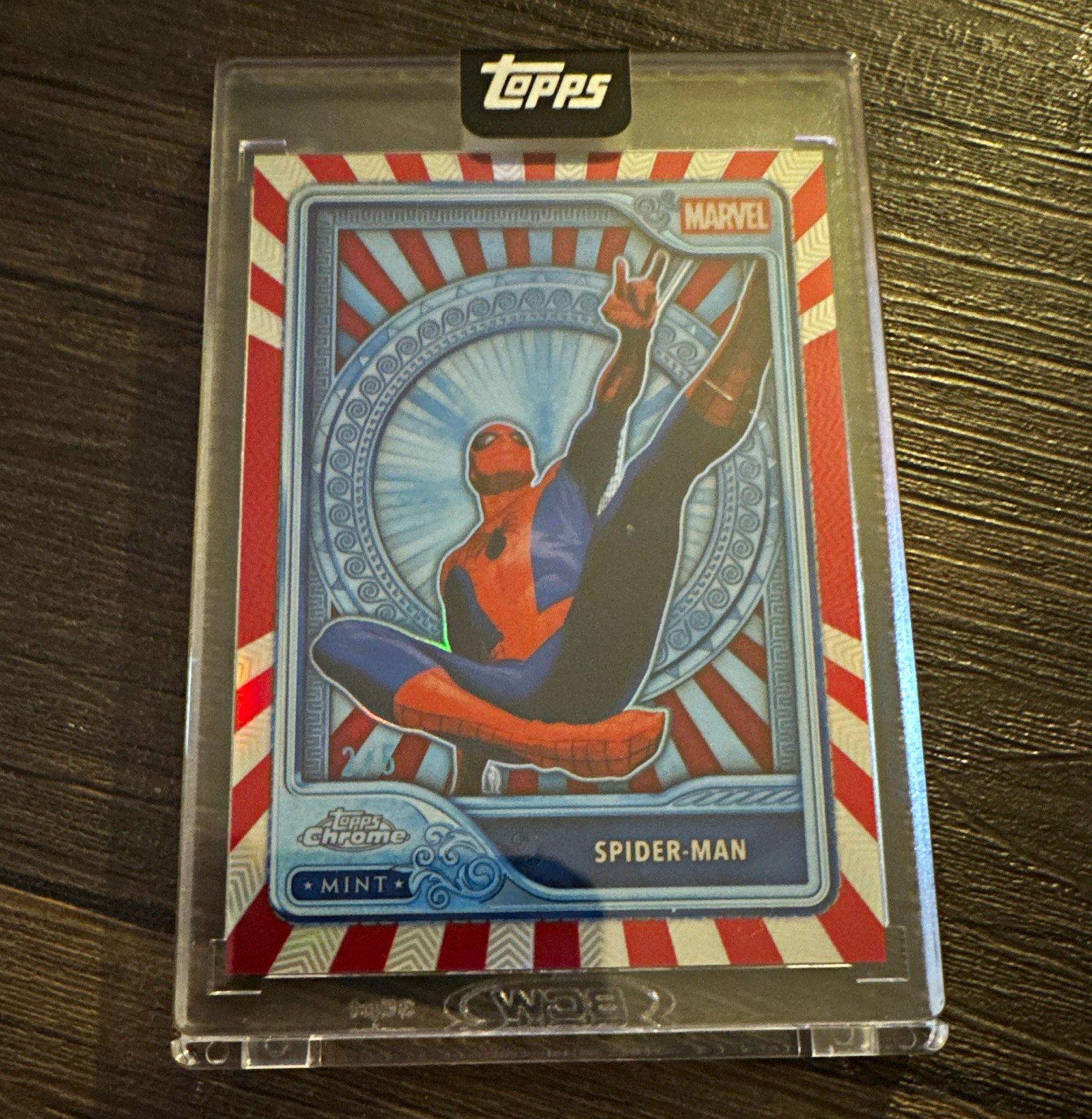 Topps Mint Marvel 2026 - Spider-Man #103 Encased Red Foil Parallel #2/5