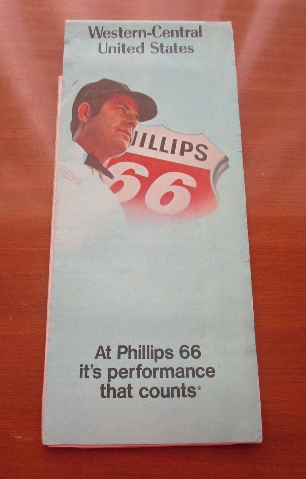 1972  PHILLIPS  66   WESTERN - CENTRAL  UNITED STATES  MAP