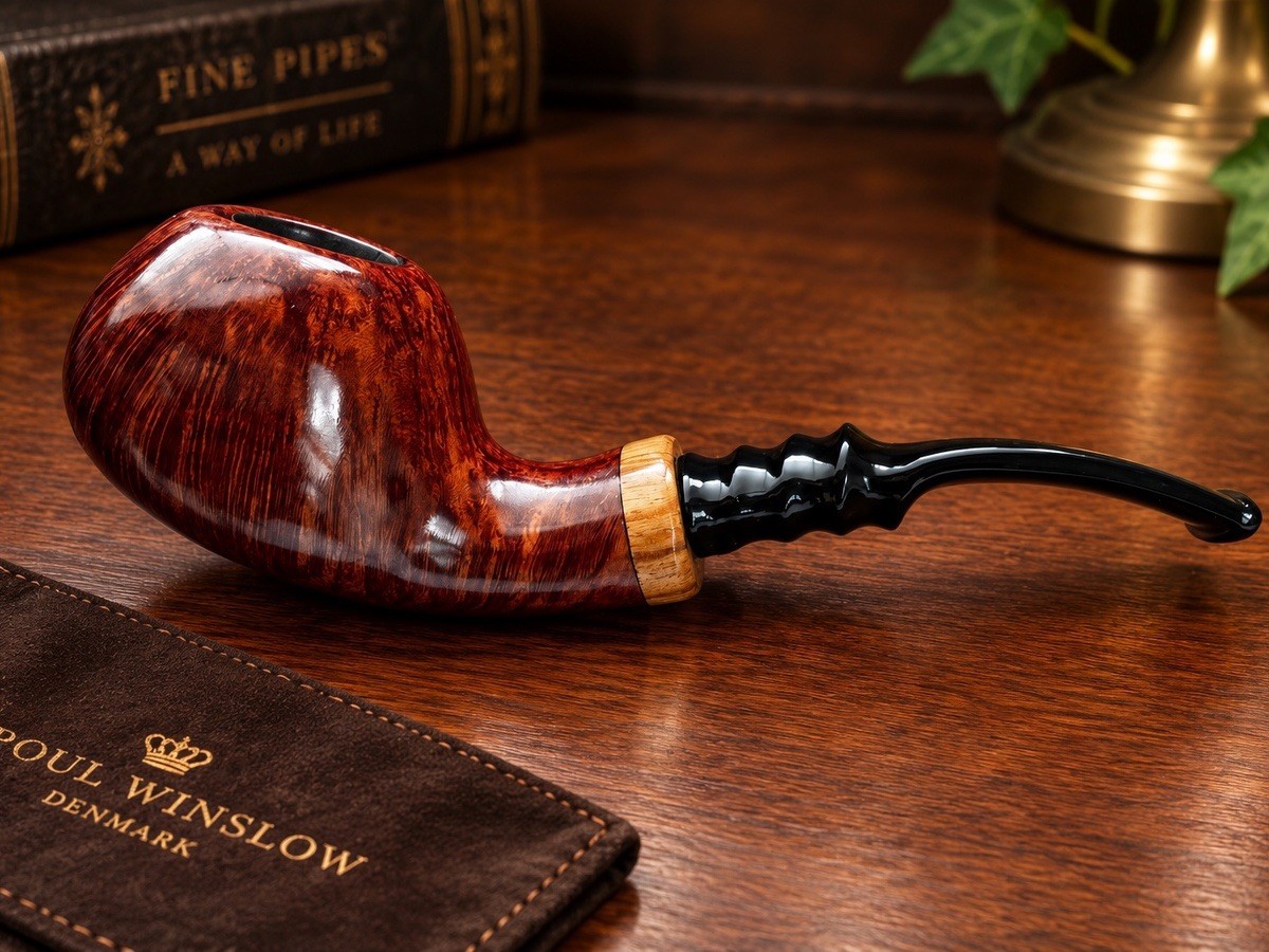 Rare Vintage Poul Winsløw Grade C Briar Pipe NOS Made in Denmark 烟斗