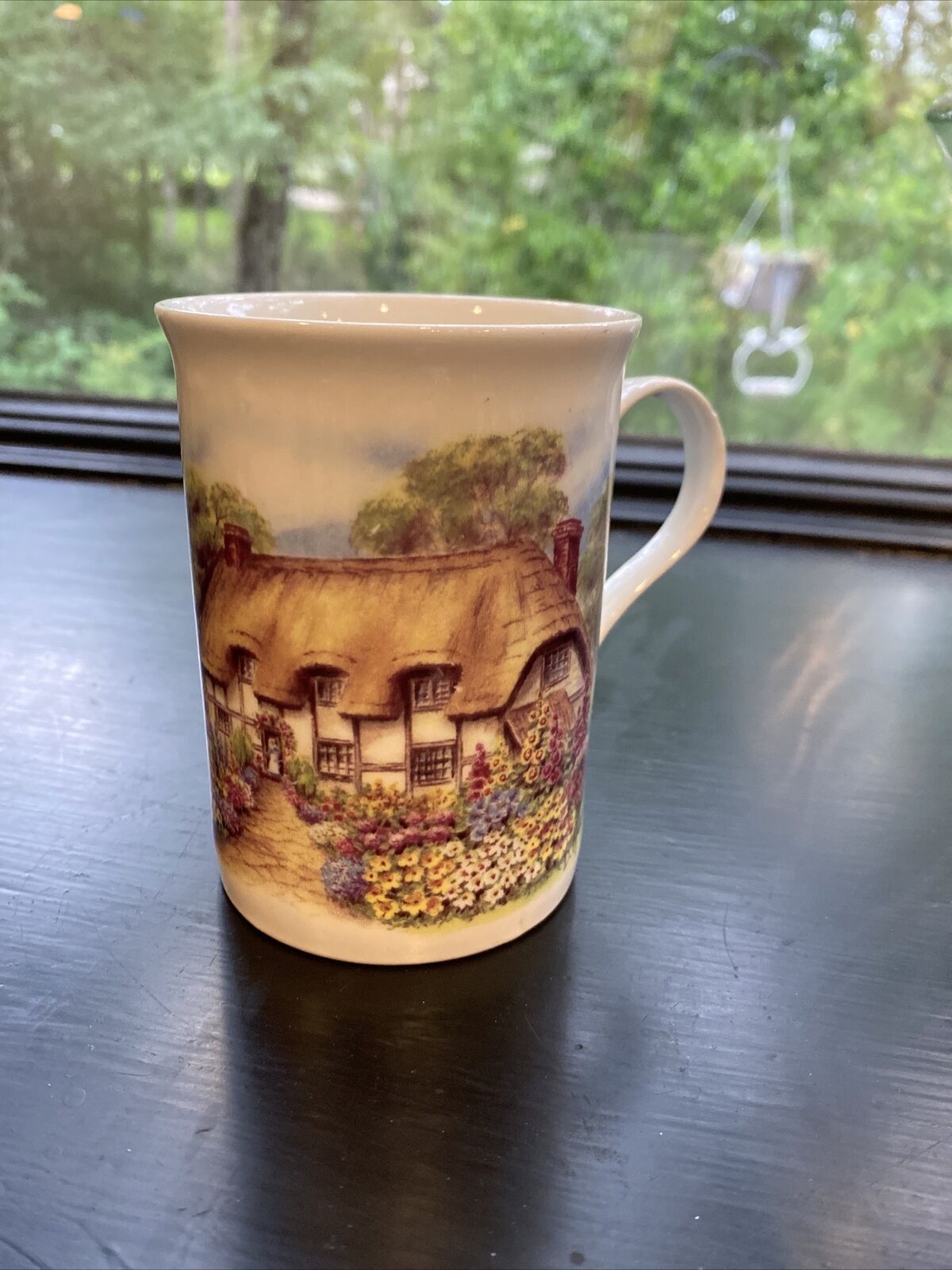 Cottage Garden Coffee Tea Mug Cup, Doug Hague  VTG Cottagecore Flowers Handle 💐