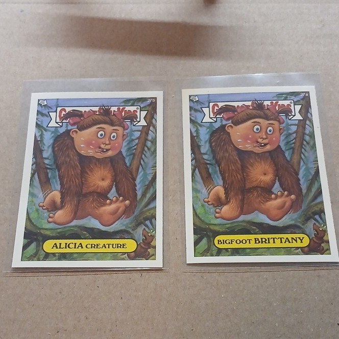 2004 Garbage Pail Kids Alicia Creature & Bigfoot Brittany, Topps, 2 card lot 2004 Garbage Pail Kids Alicia Creature & Bigfoot Brittany, Topps, 2 card lot