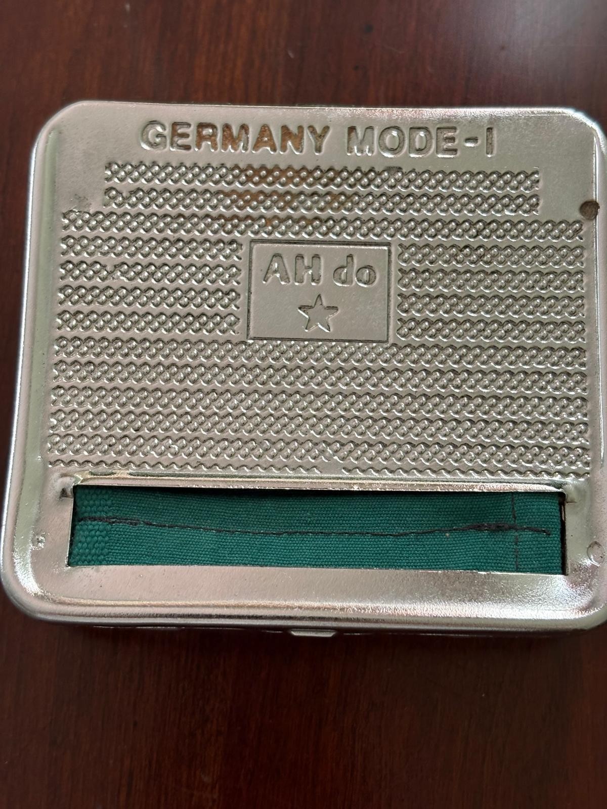 Vintage German new Metal Tobacco Cigarette Roller box 1982