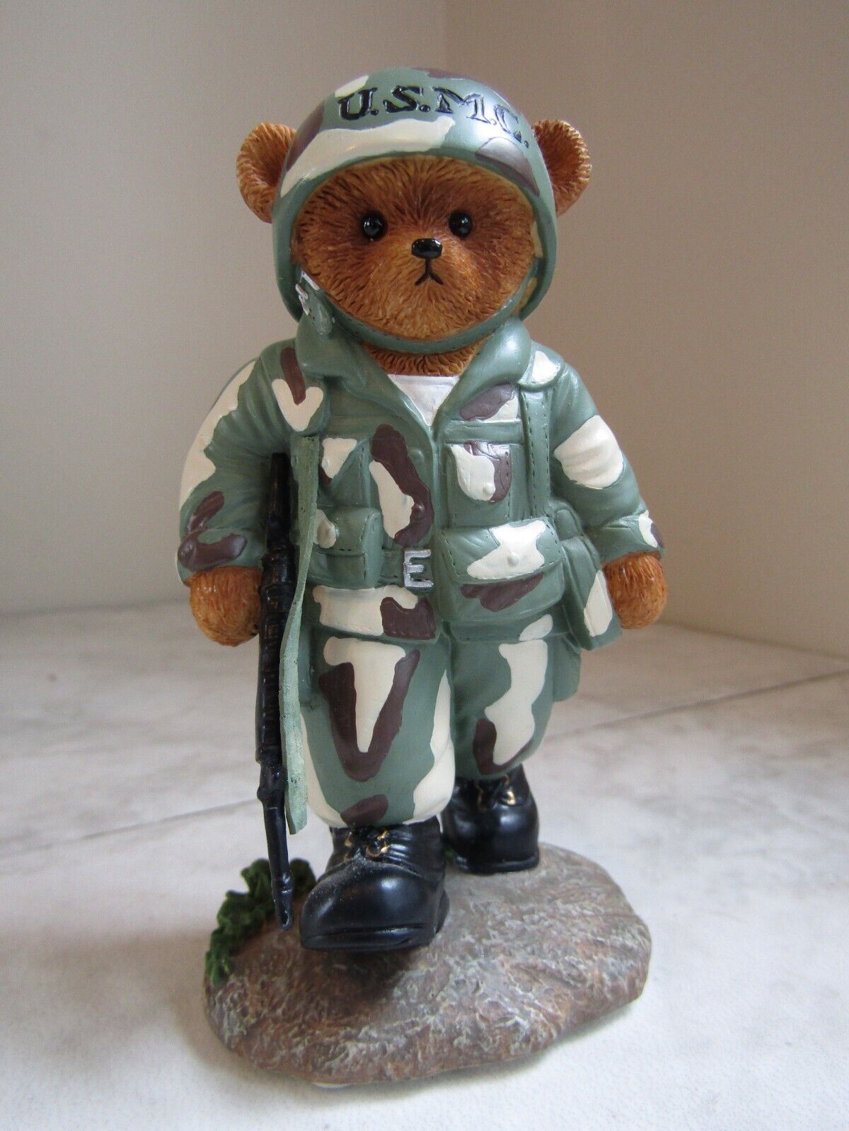 “First To Fight” Bear Faithful Fuzzies Send in The Marines Hamilton Collection