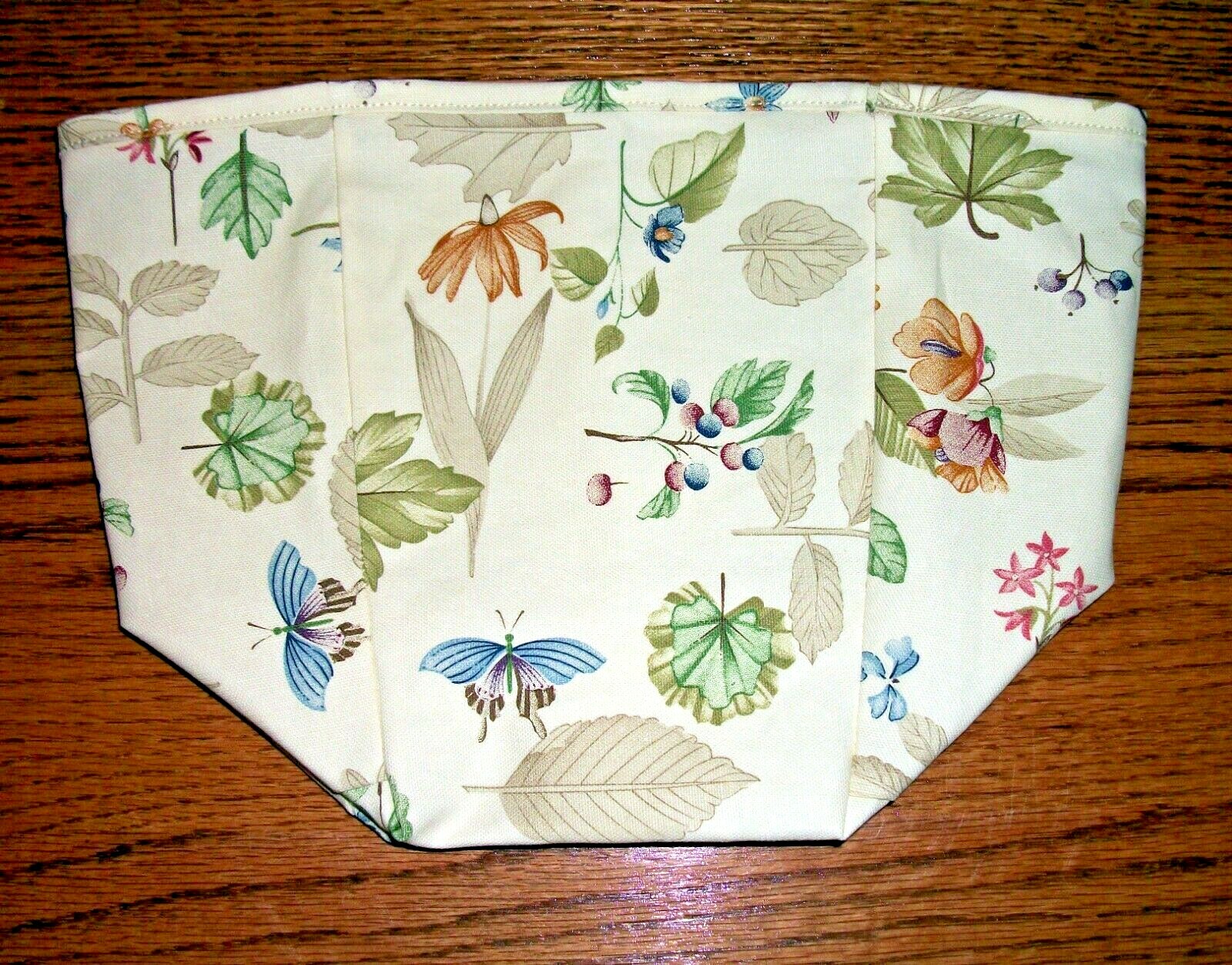 Crazy Good Tall Tissue Basket Liner from Longaberger Botanical Fields fabric