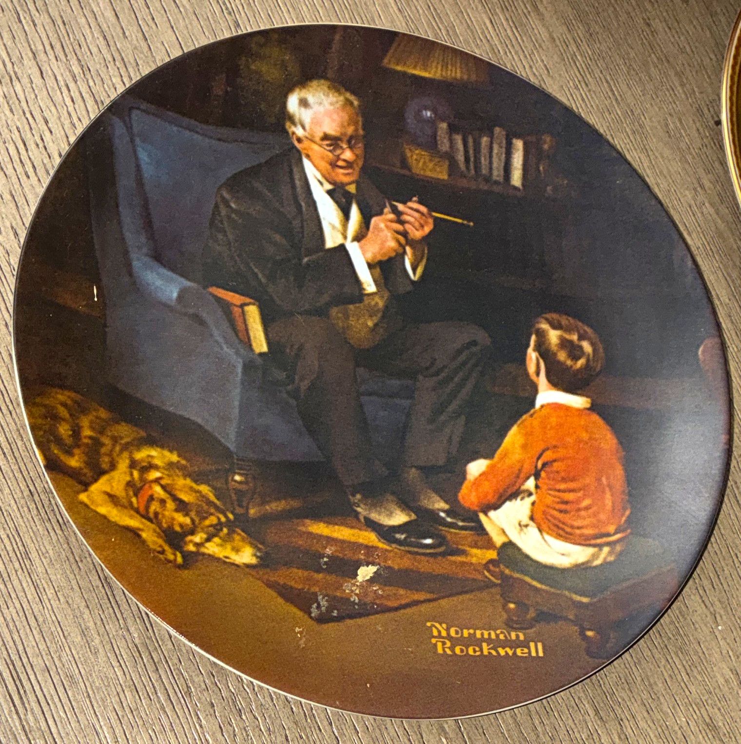 Knowles Norman Rockwell “The Tycoon” Heritage Limited Edition Plate 1983
