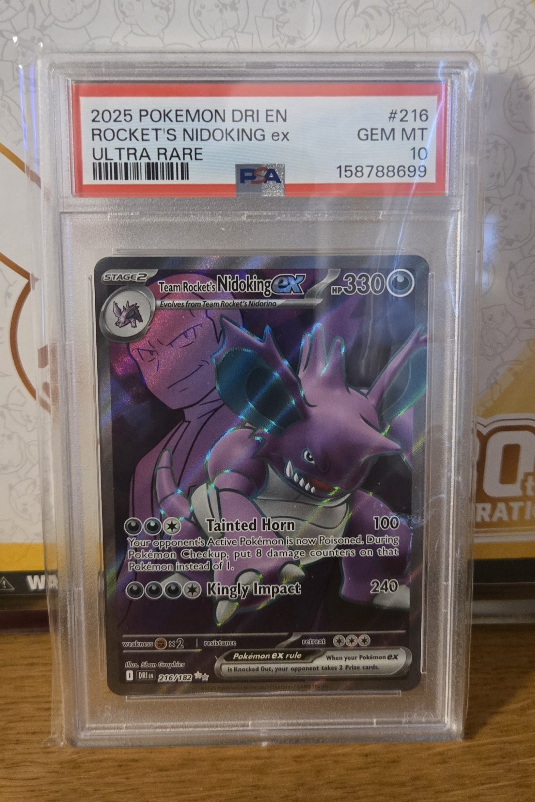 2025 POKEMON DRI EN ROCKET'S NIDOKING ex ULTRA RARE PSA 10 2025 POKEMON DRI EN ROCKET'S NIDOKING ex ULTRA RARE PSA 10