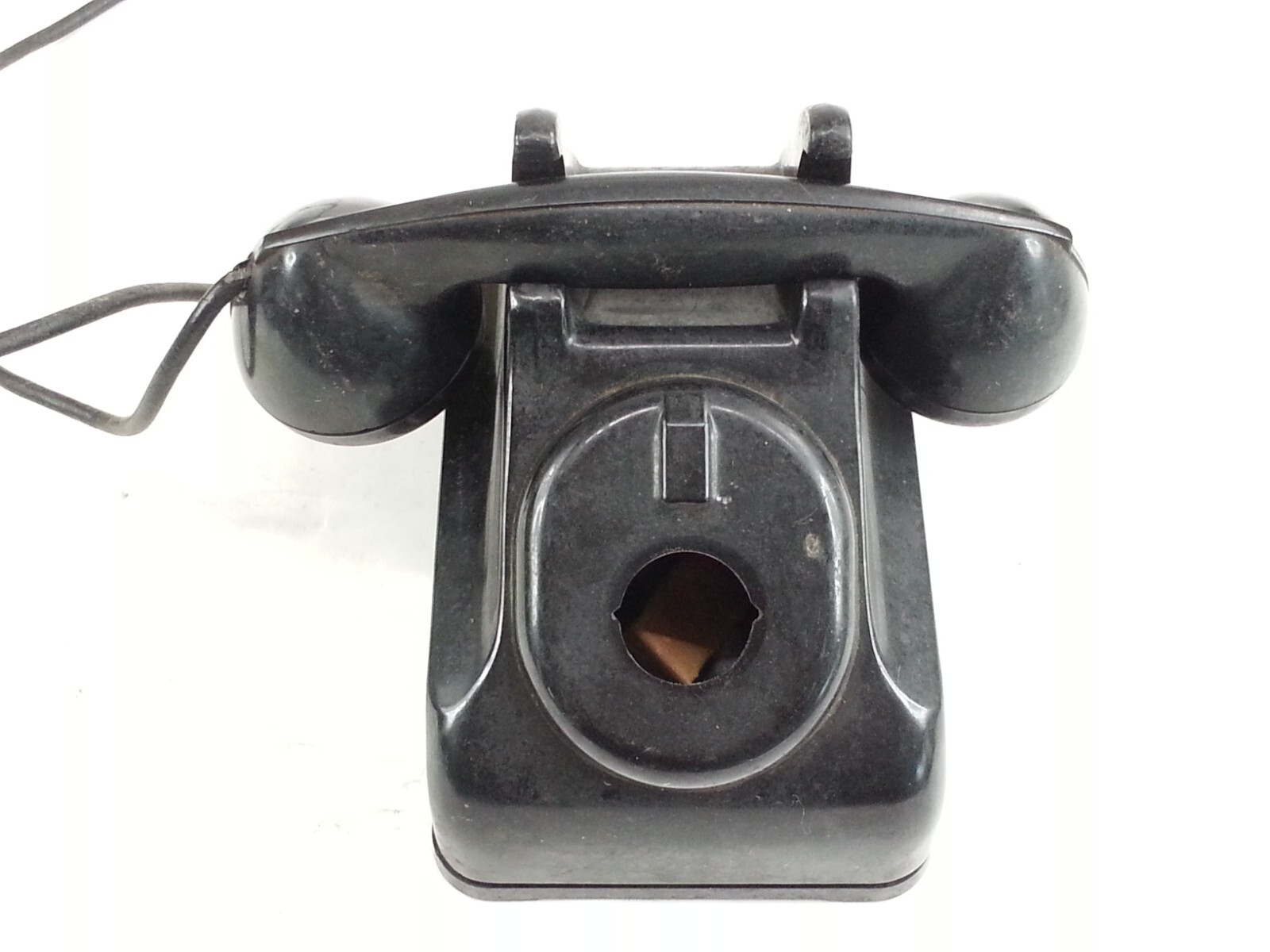 Antique Bakelite LEICH Telephone & Receiver As-is For Repair And Restoration