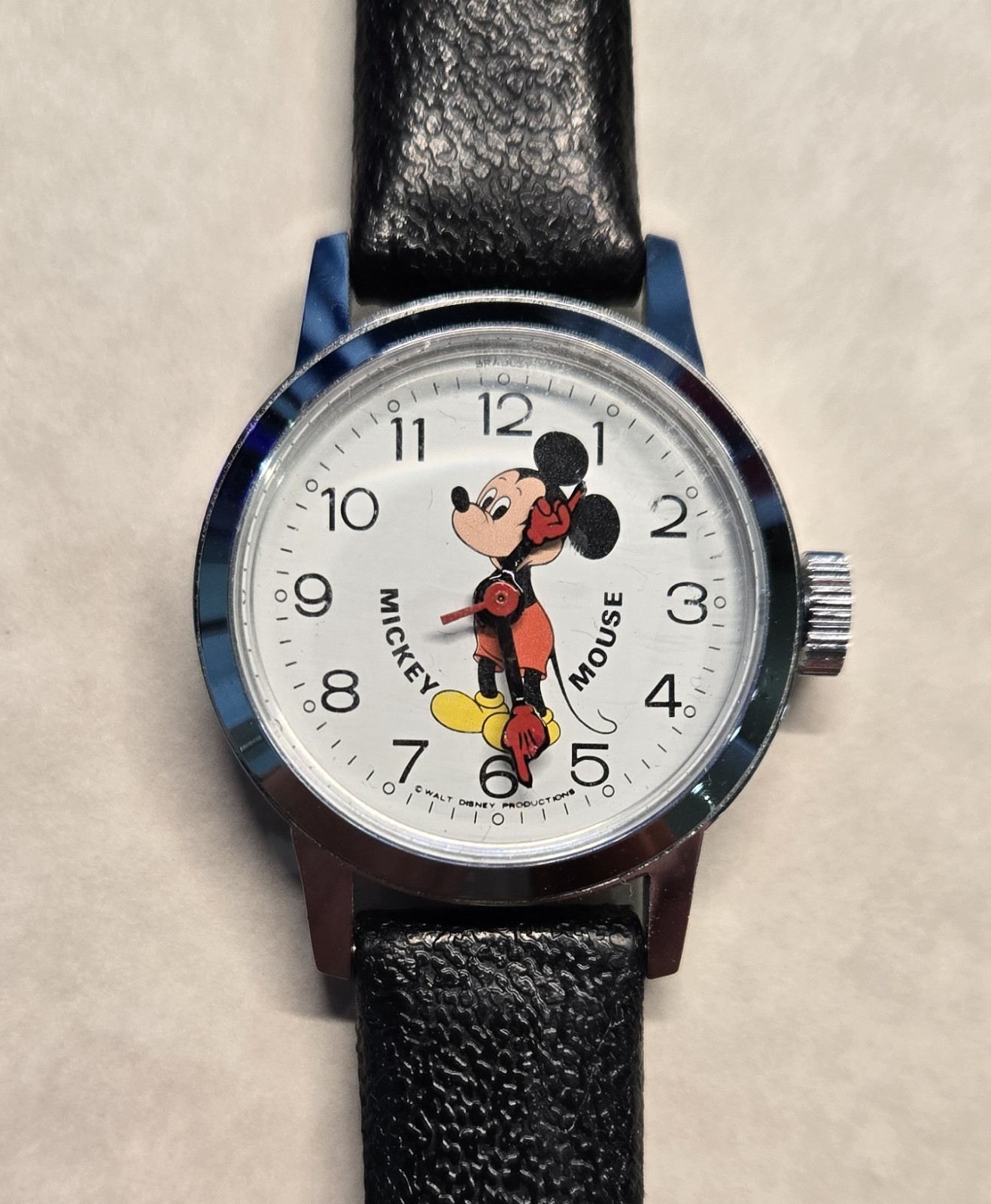 VTG 1970s Bradley Mickey Mouse Mechanical Watch - Hong Kong Case Back - As-Is VTG 1970s Bradley Mickey Mouse Mechanical Watch - Hong Kong Case Back - As-Is