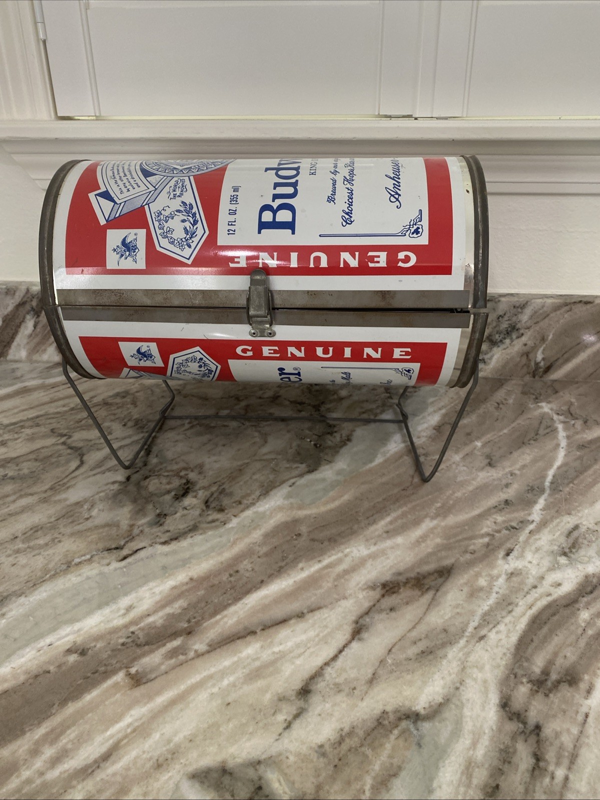 Budweiser The Big Can Do Barbecue Grill & Smoker Looks Metal Vintage Tailgate
