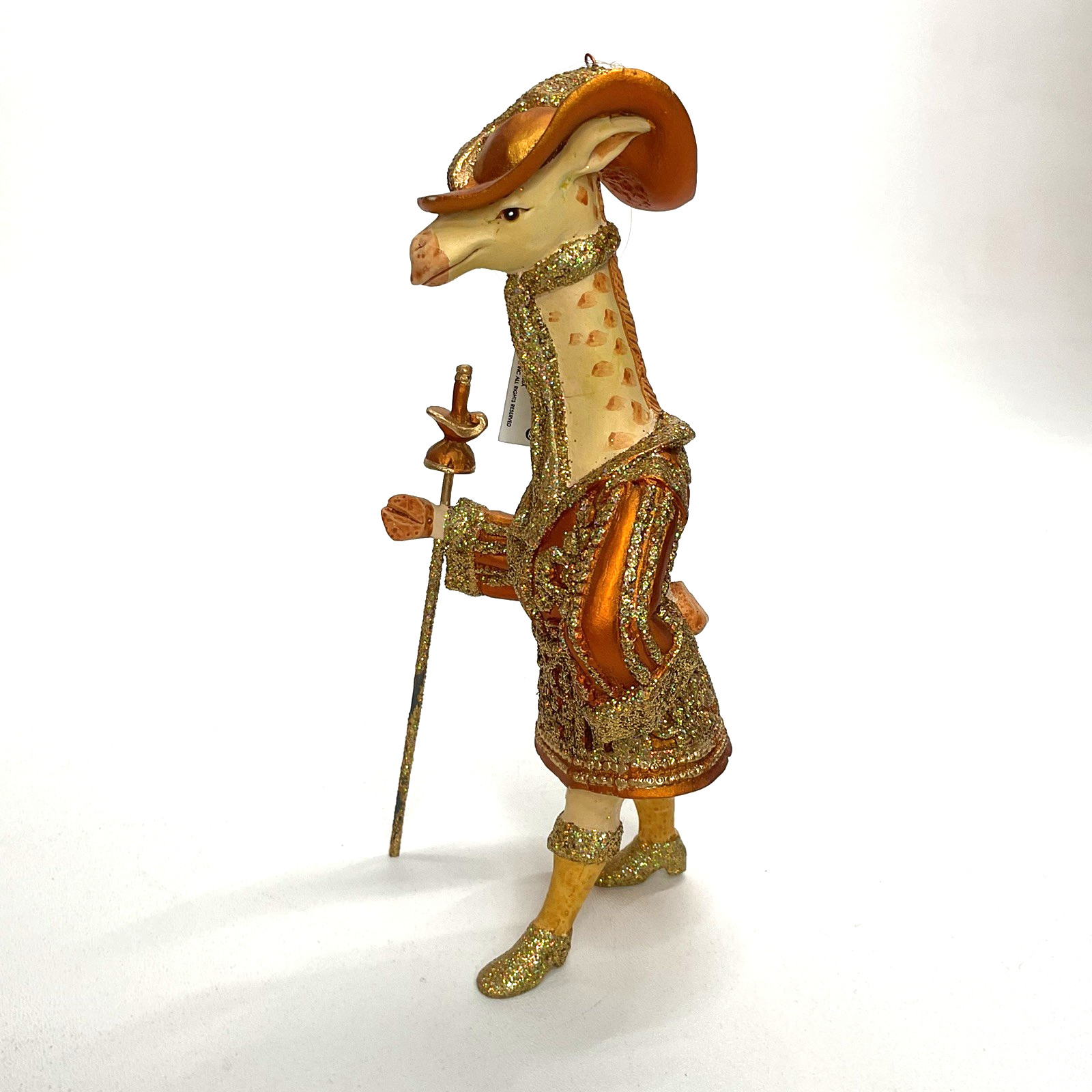 VINTAGE Neiman Marcus DEPT 56 Baroque Giraffe Christmas Ornament w/ Tag Figure