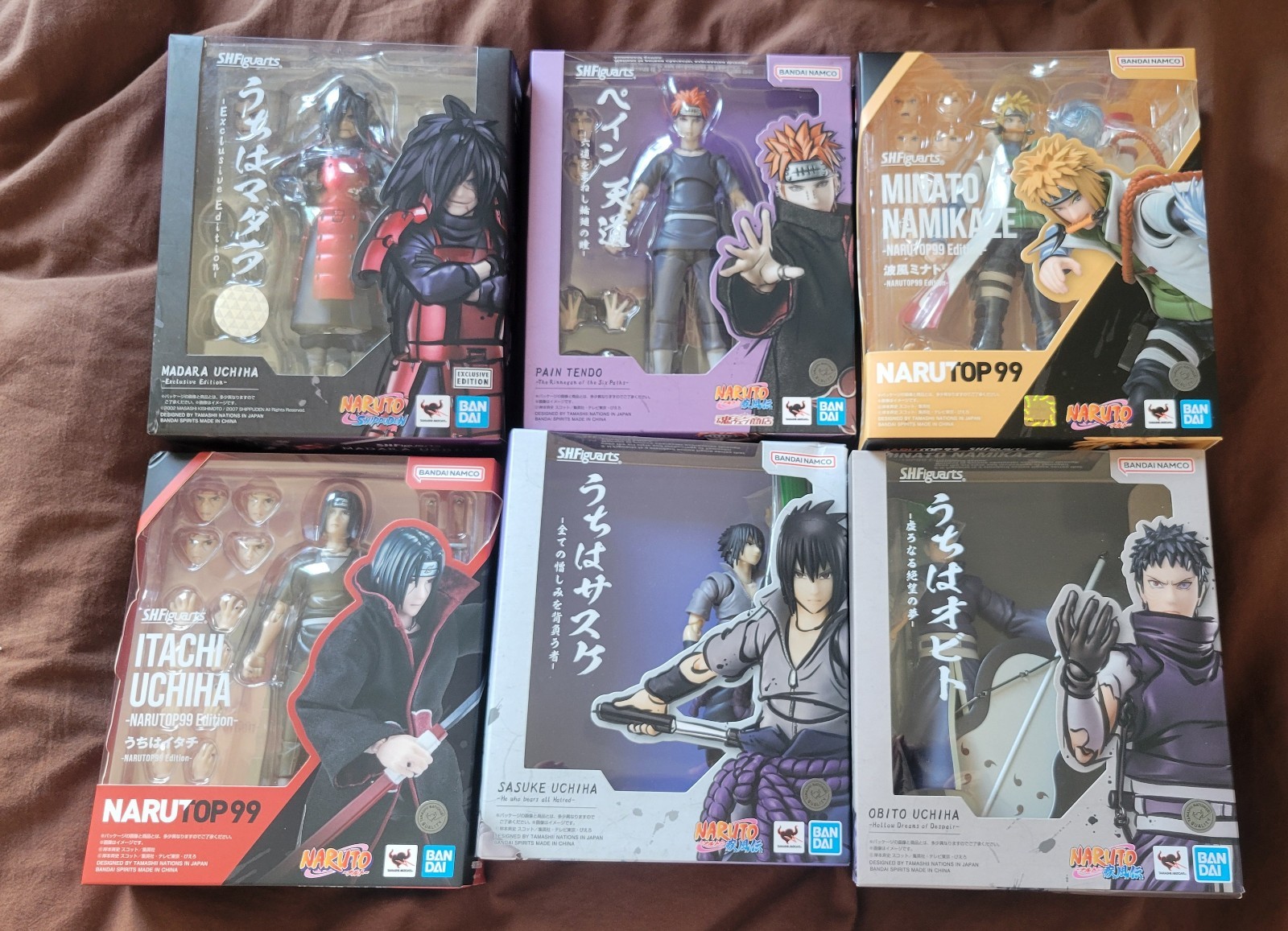 SHFiguarts Naruto Shippuden - Madara, Pain, Minato, Itachi, Sasuke, Obito
