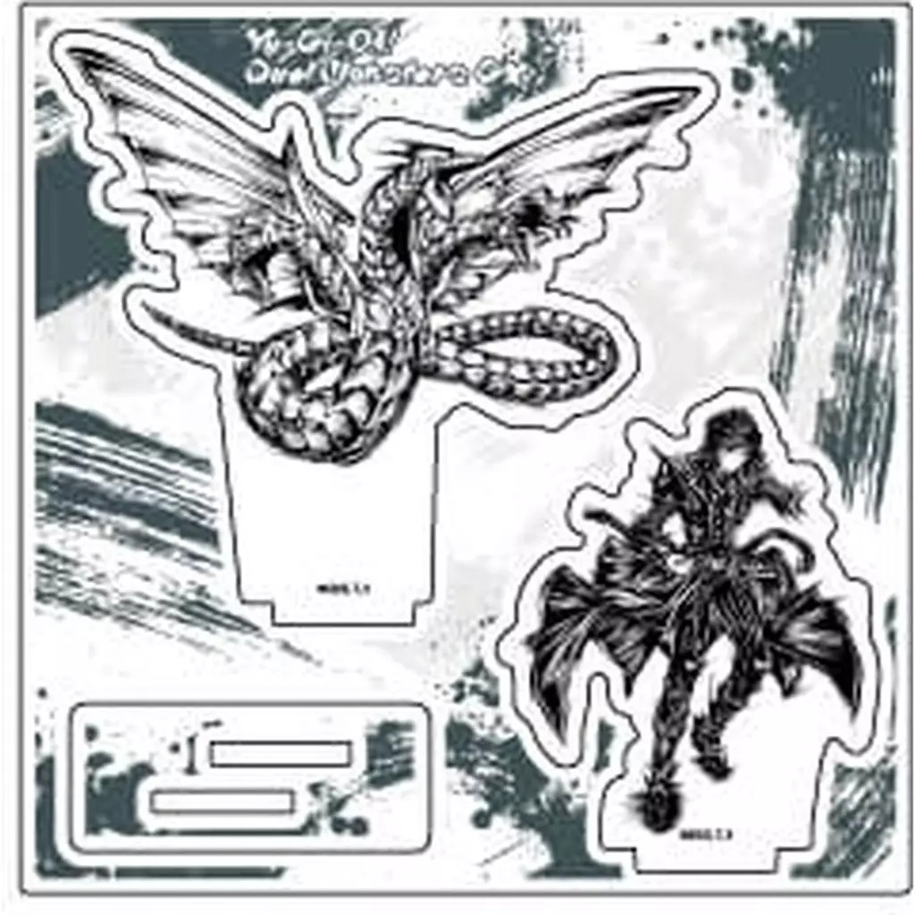 Hellkaiser Ryo & Cyber End Dragon Acrylic Stand Plate A3 Character Art Collectib