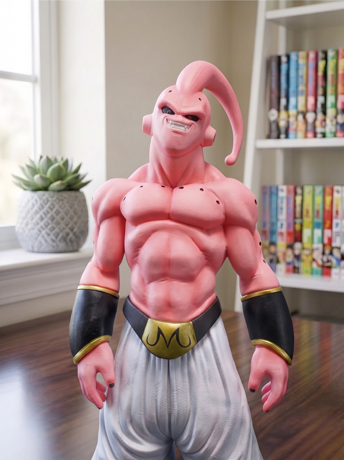 Dragon Ball Z Super Buu Figure 27cm 11in Majin Buu Evil Grin Anime Statue Gift