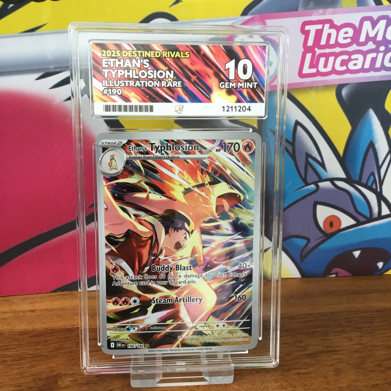 ACE 10 Ethan\'s Typhlosion 190/182 Destined Rivals Gem Mint Pokemon