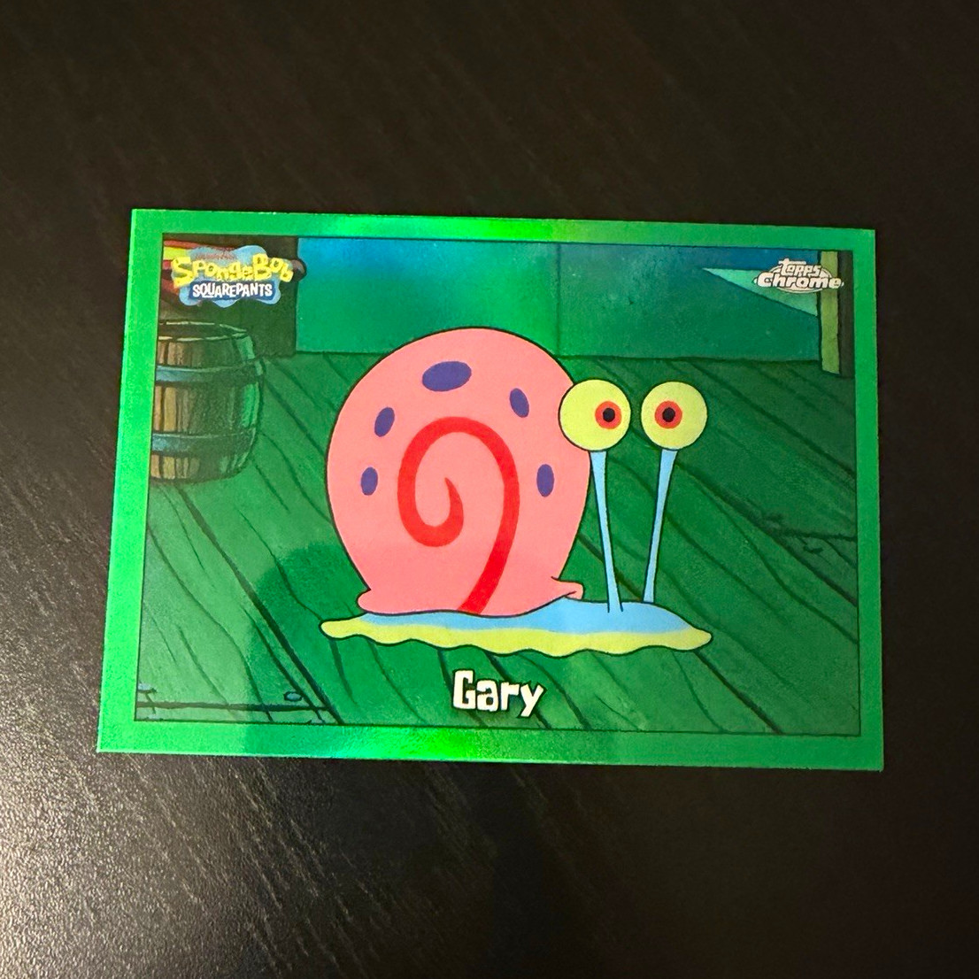 TOPPS 2025 CHROME SPONGEBOB SQUAREPANTS 25 GREEN PARALLEL #26 GARY TOPPS 2025 CHROME SPONGEBOB SQUAREPANTS 25 GREEN PARALLEL #26 GARY