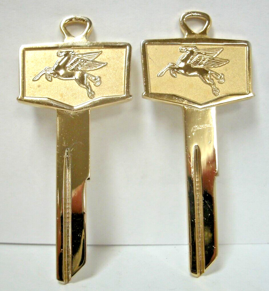 Lot of 2 Mobile Pegasus Key Blank C for 1956+57' DeSoto-Plymouth, Dodge-NOS