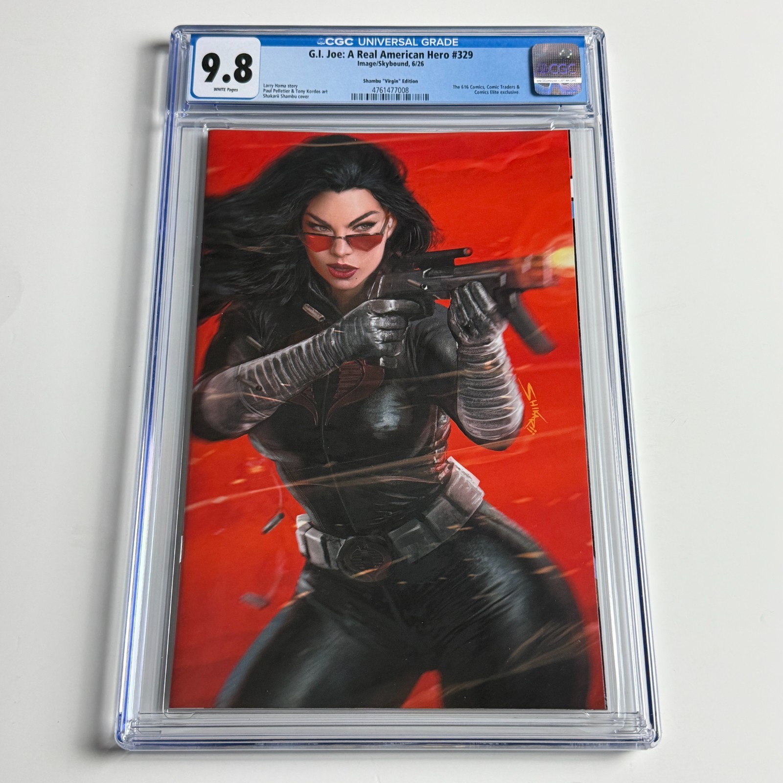 G.I. Joe: A Real American Hero #329 CGC 9.8 Shikarii Shambu Virgin Ltd 1000