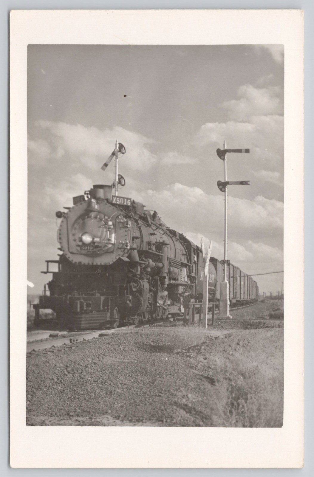 Postcard RPPC Southern Pacific Train Locomotive Engine No 5016 76V