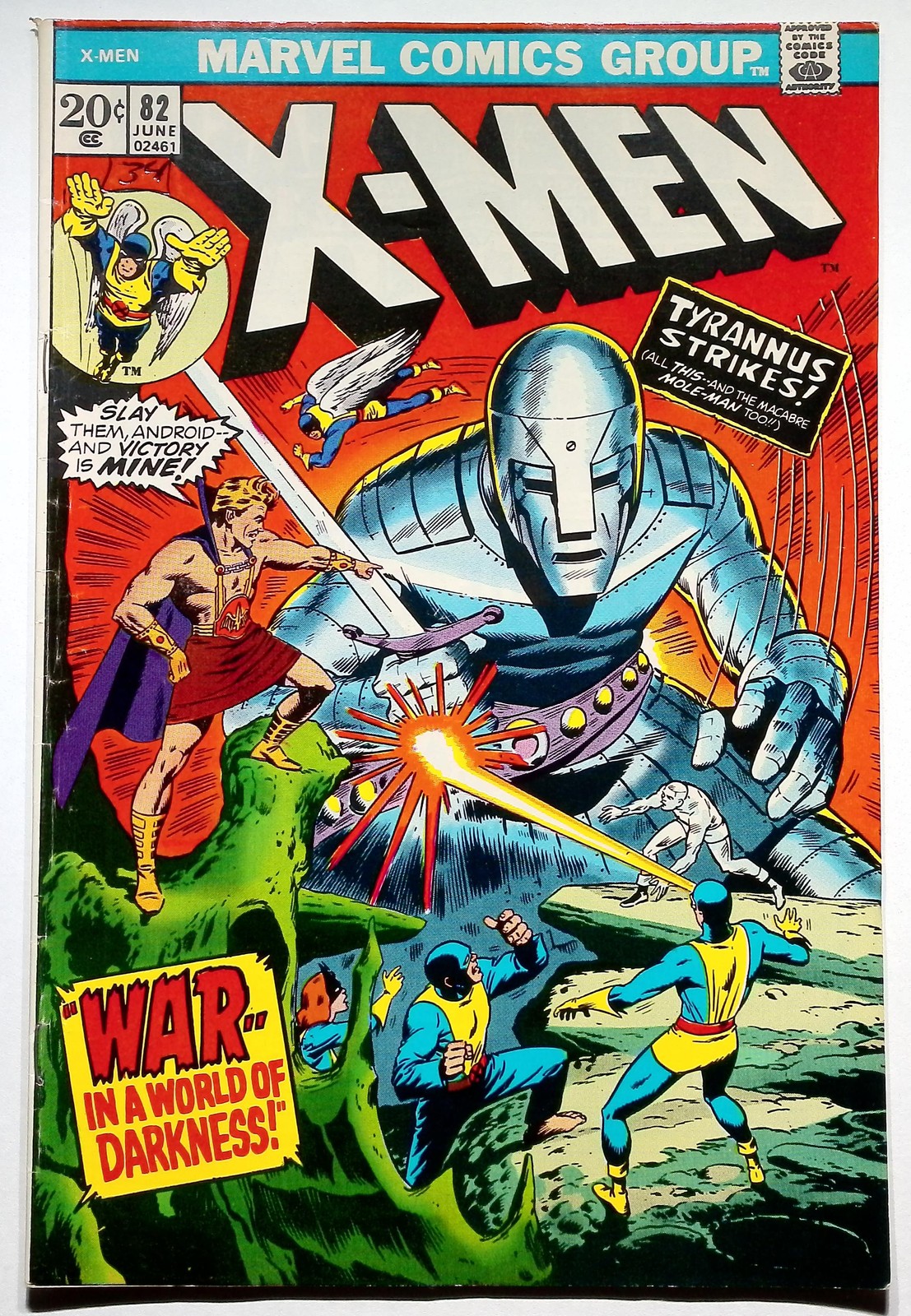 Uncanny X-Men, Vol. 1 #82 ft. Beast & Cyclops Marvel Bronze Age MID GRADE