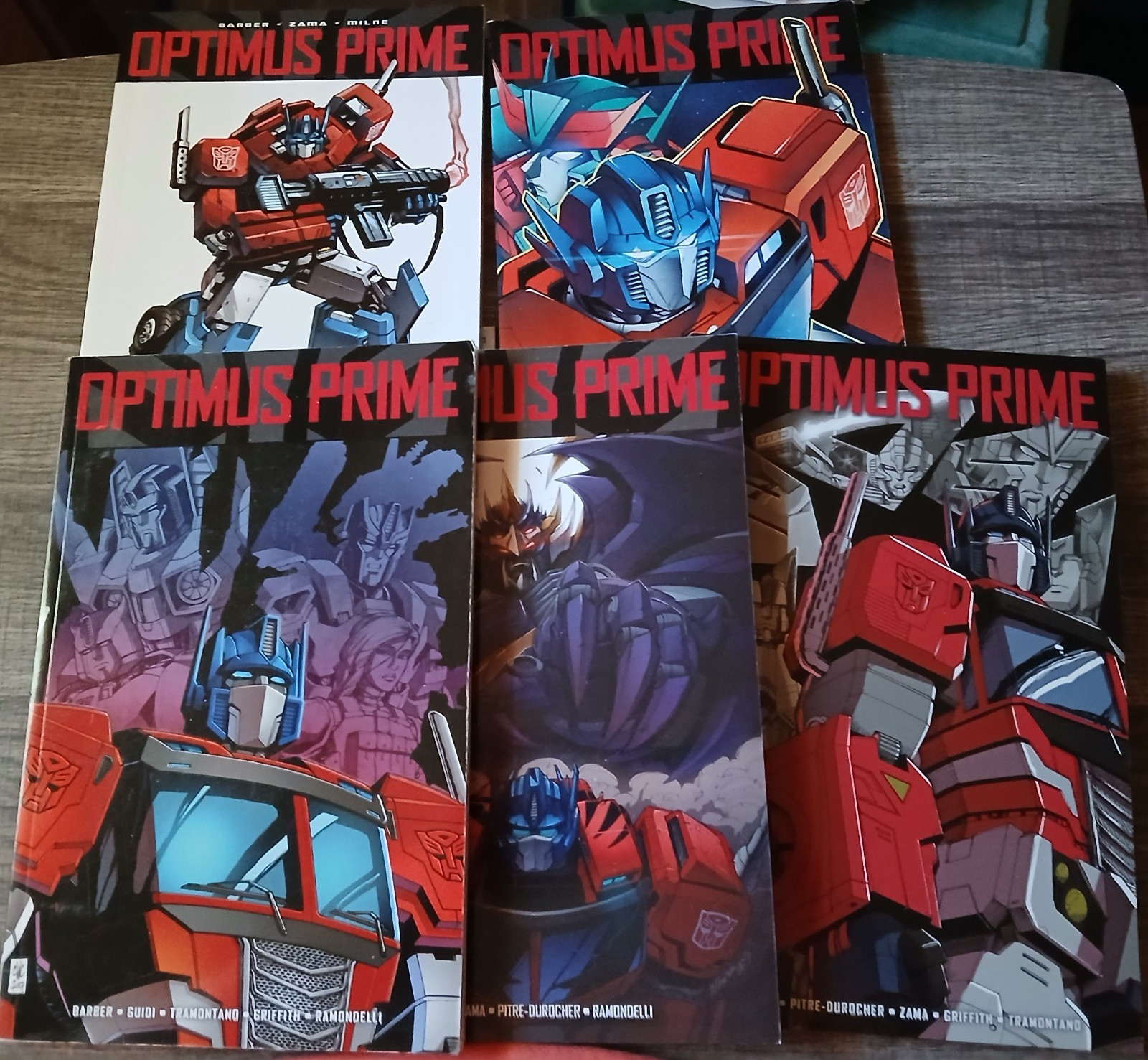Transformers Optimus Prime TPB Vol 1 2 3 4 5 Complete Set IDW Comic Barber OOP Transformers Optimus Prime TPB Vol 1 2 3 4 5 Complete Set IDW Comic Barber OOP