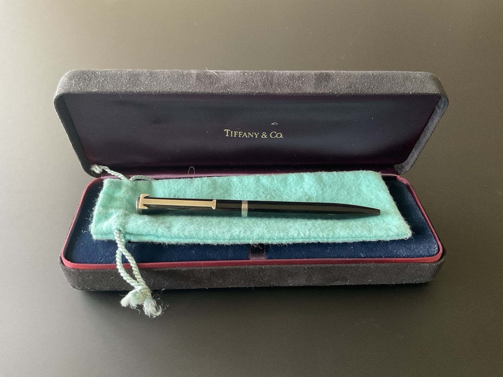 Tiffany & Co. Ballpoint Pen Black Enamel Made In Germany