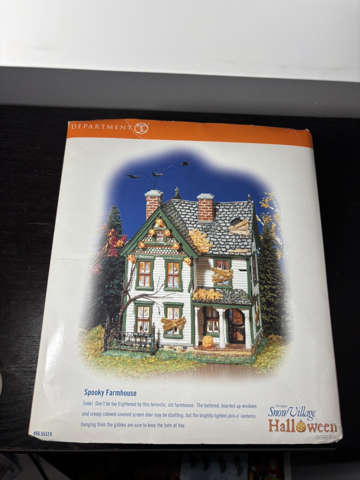 Dept 56 Spooky Farmhouse Halloween Village | DAMAGED ~ But Works Great