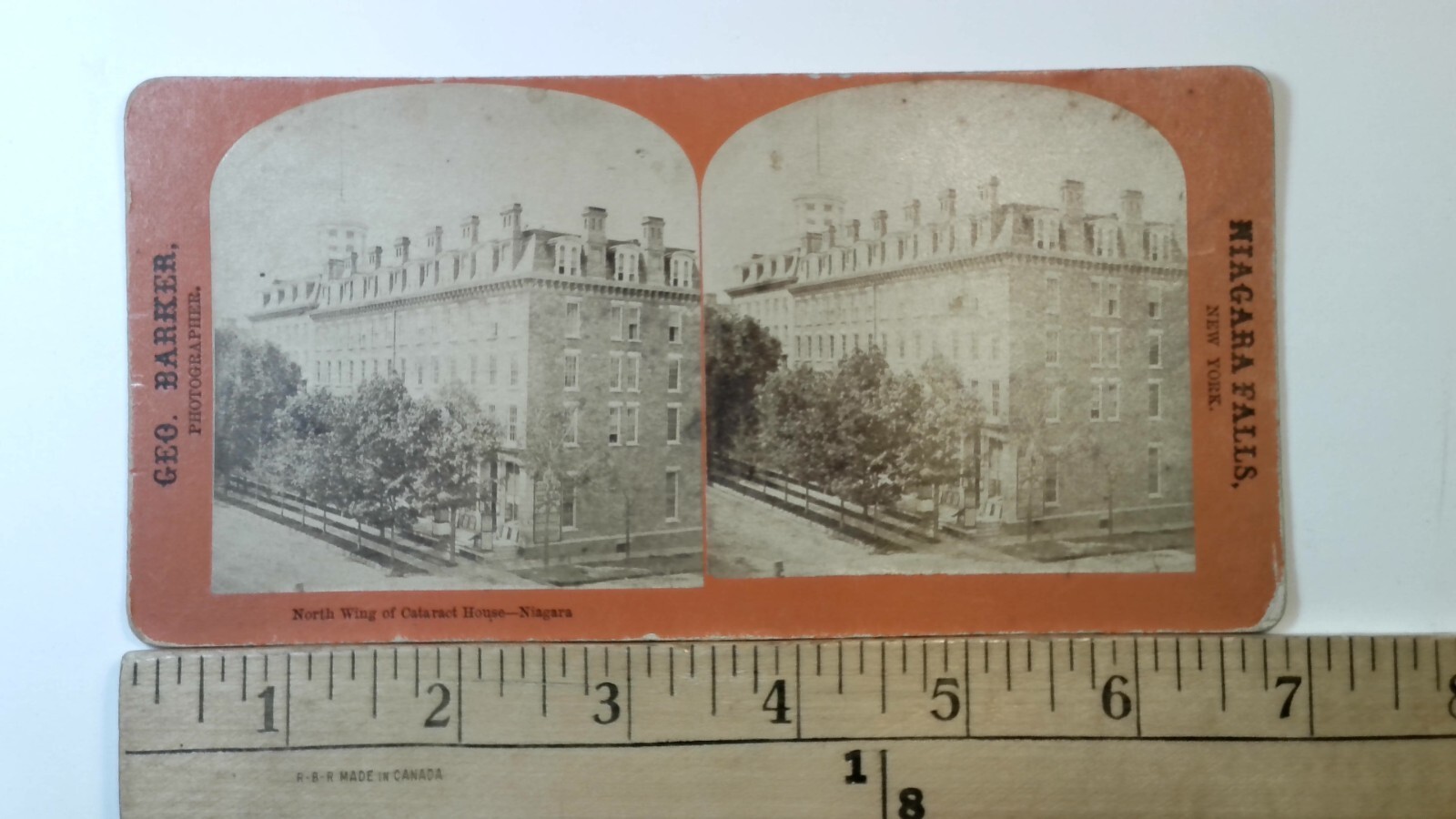 Cataract House Niagara Falls Stereoview Geo. Barker Photographer 1870s New York Cataract House Niagara Falls Stereoview Geo. Barker Photographer 1870s New York