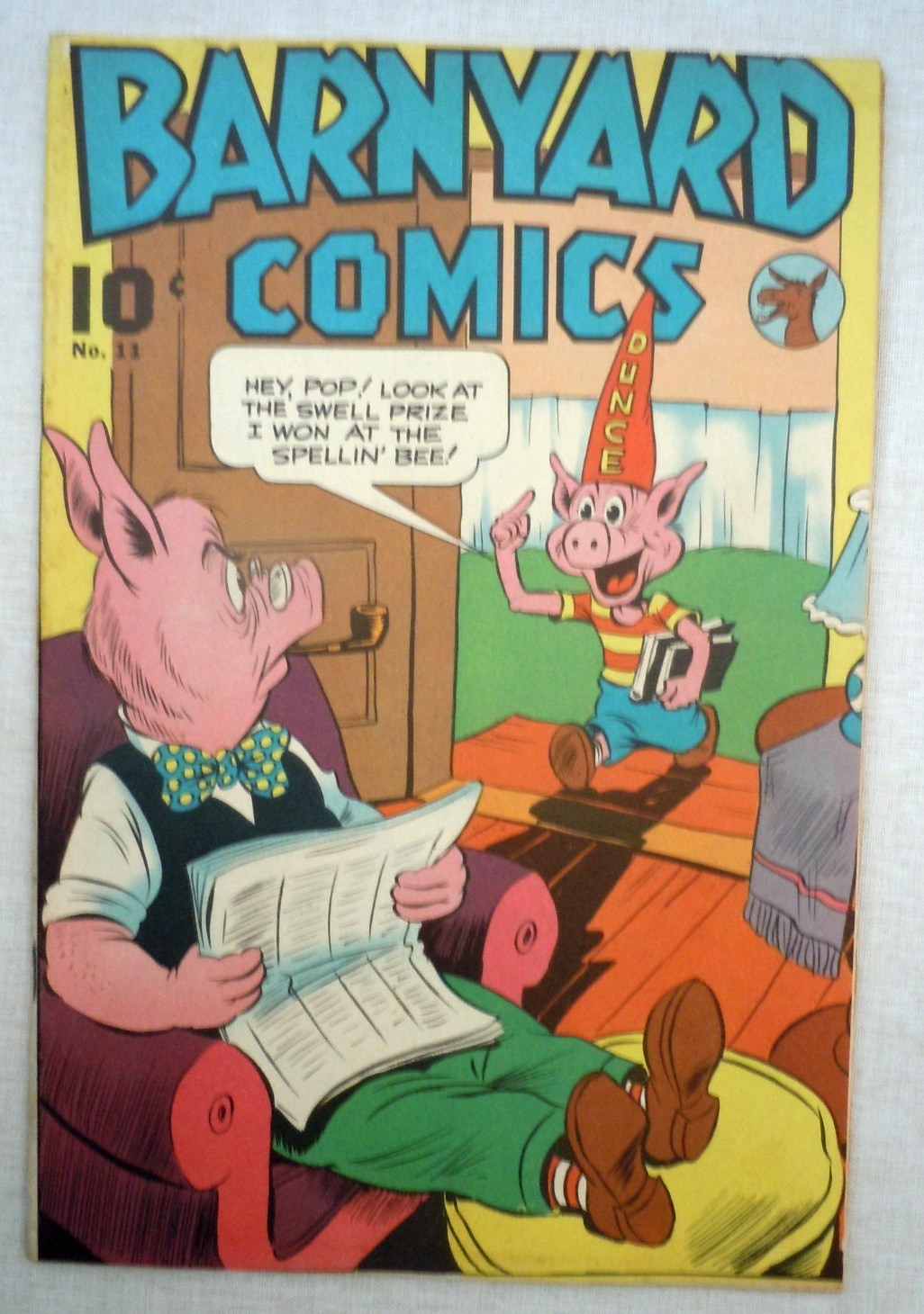 BARNYARD COMICS #11  (Animated Cartoons, 1947)  VF (8.0) cond. CLASSIC COVER