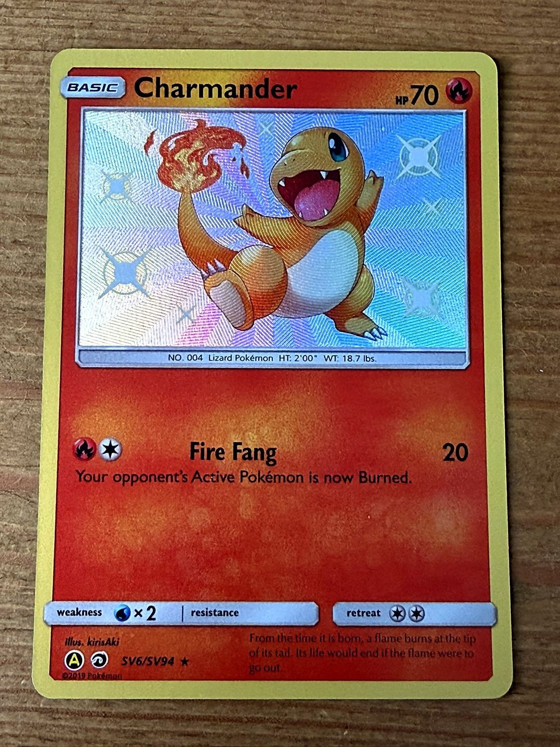 Pokémon TCG Charmander SV6/SV94 Shiny Vault Hidden Fates Baby Shiny NM