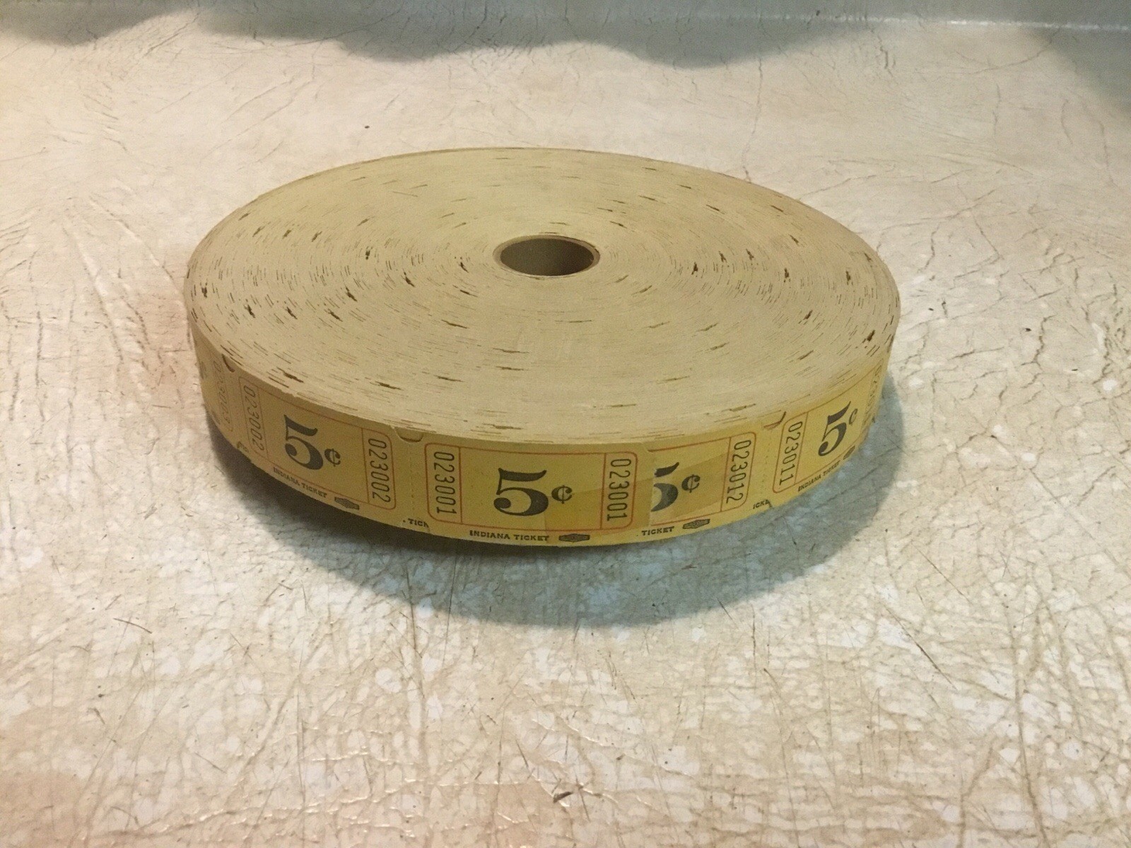 Vintage/antique amusement park ticket Roll 5 Cent NEW Indiana Ticket Company