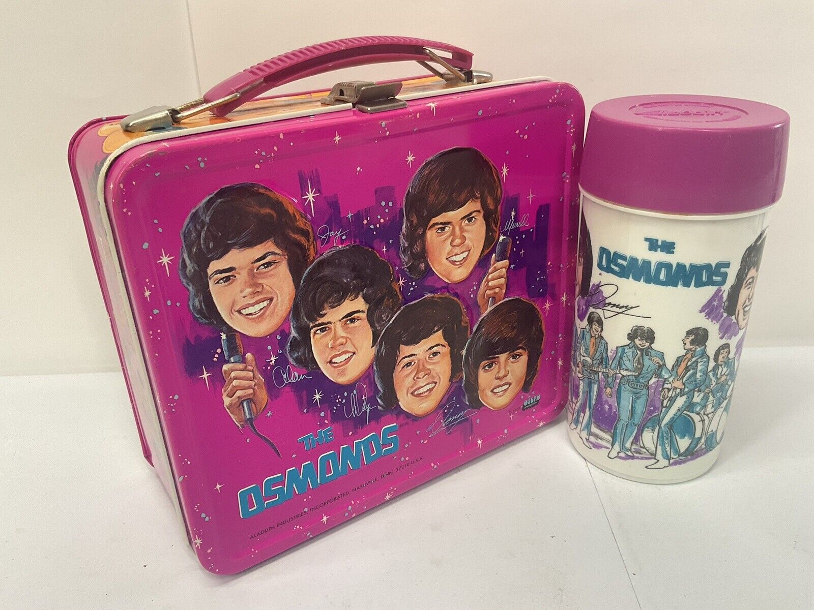 VINTAGE THE OSMONDS LUNCHBOX AND THERMOS