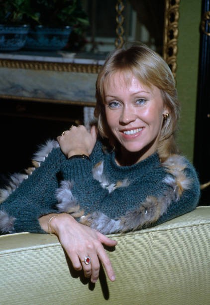 Agnetha Faltskog a member of the Swedish pop group ABBA at the Dor- Old Photo 1