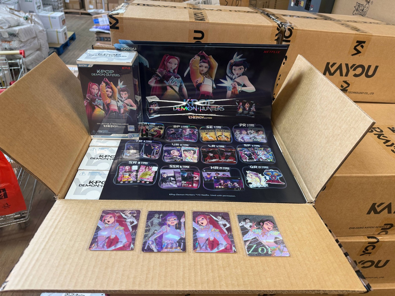 Kayou KPop Demon Hunters Energy Edition 001-NA Sealed 16 Booster Boxes CCG TCG