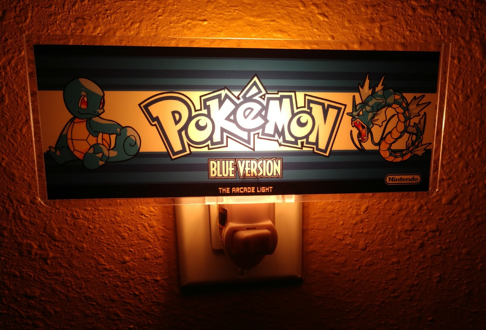 Pokemon Blue Arcade Marquee Night Light 