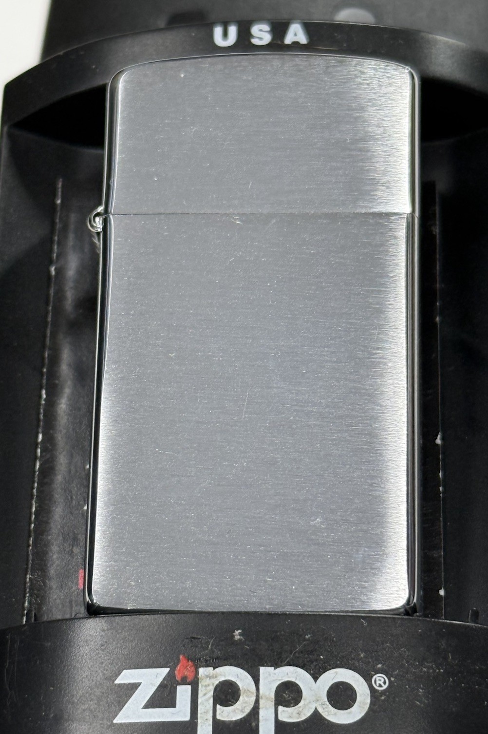 ZIPPO 2006 BRUSHED CHROME SLIM LIGHTER SEALED IN BOX H667
