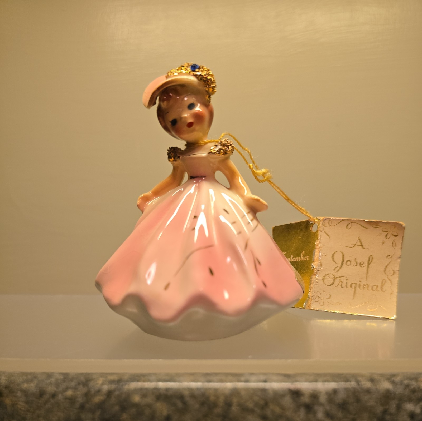 Vintage Josef Originals California Porcelain SEPTEMBER Girl 3.5\