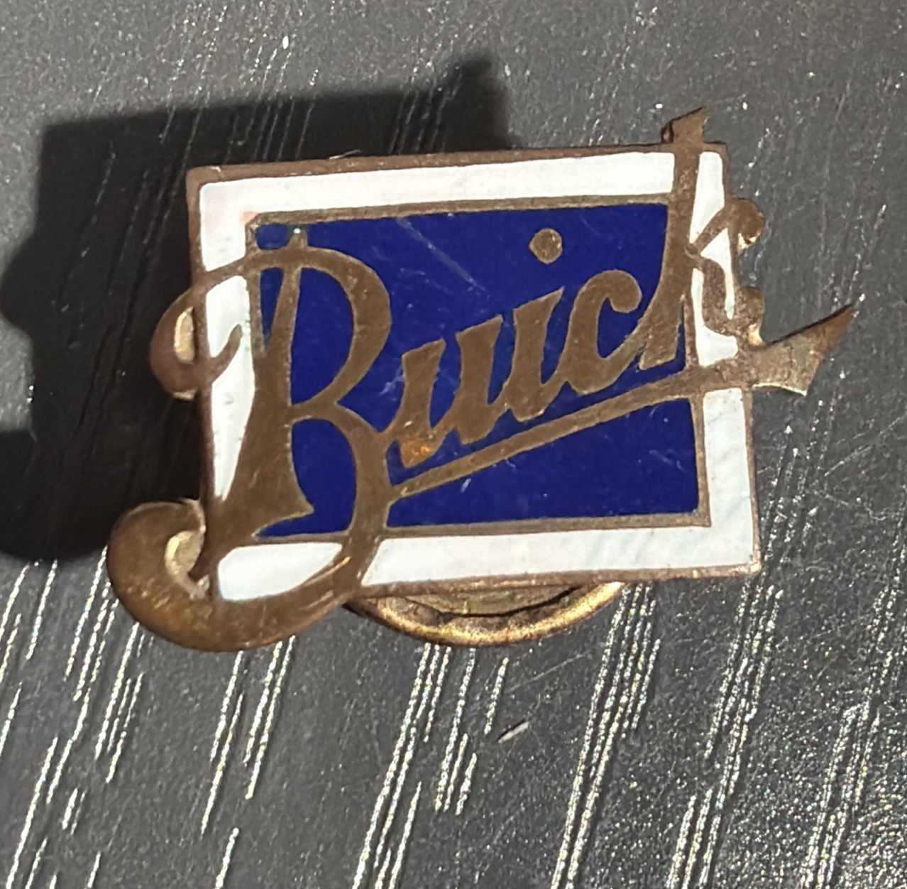 Antique c1915 Buick Cloisonne Enamel Advertising Lapel Pin Bastian Bros