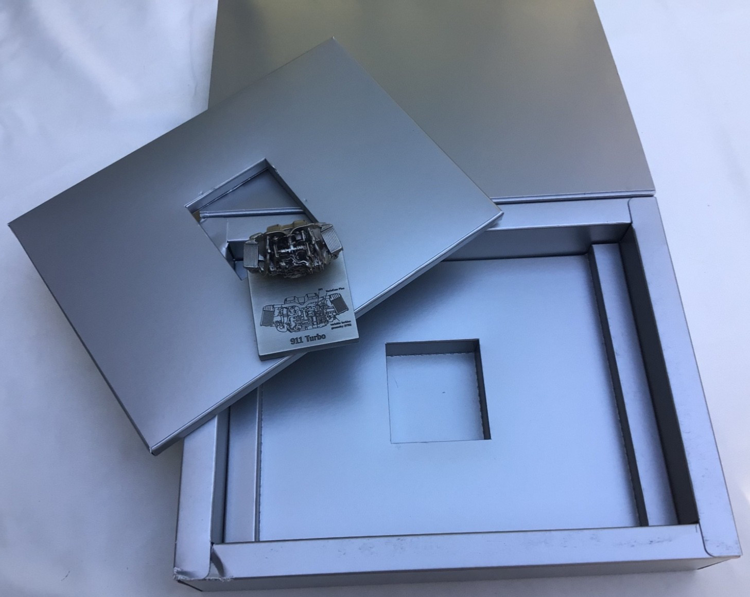 Vintage Porsche 911 TURBO Miniature Motor Model Paper Weight in OG Box (no book) Vintage Porsche 911 TURBO Miniature Motor Model Paper Weight in OG Box (no book)
