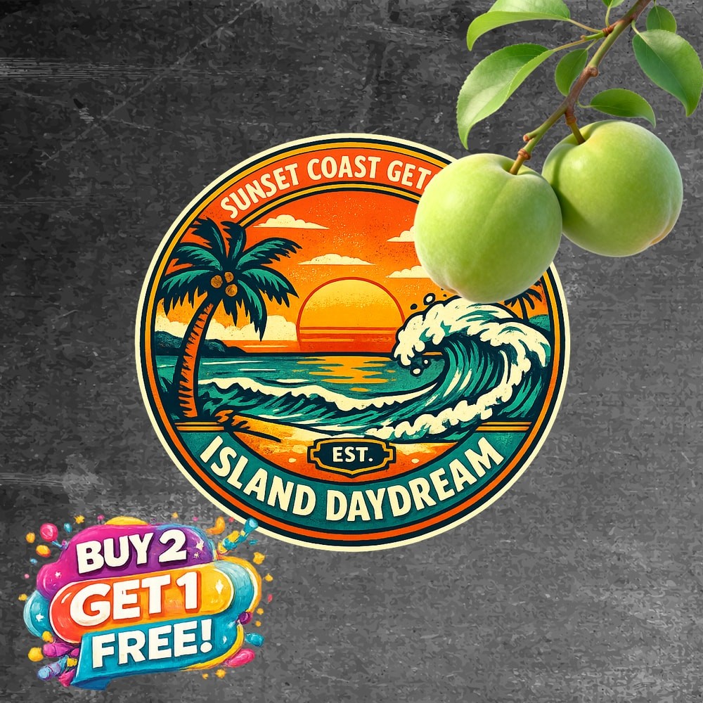 Tropical Bahamas Island Beach Travel Sign Round Metal Wall Decor Plaque 8x8