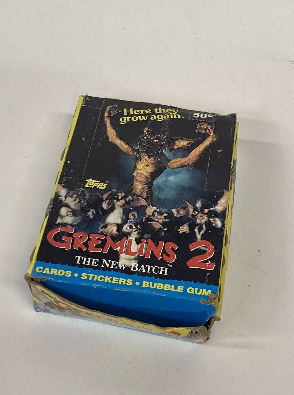 1990 Topps Gremlins 2 Movie Trading Card Box ~ 35 Sealed Wax Packs