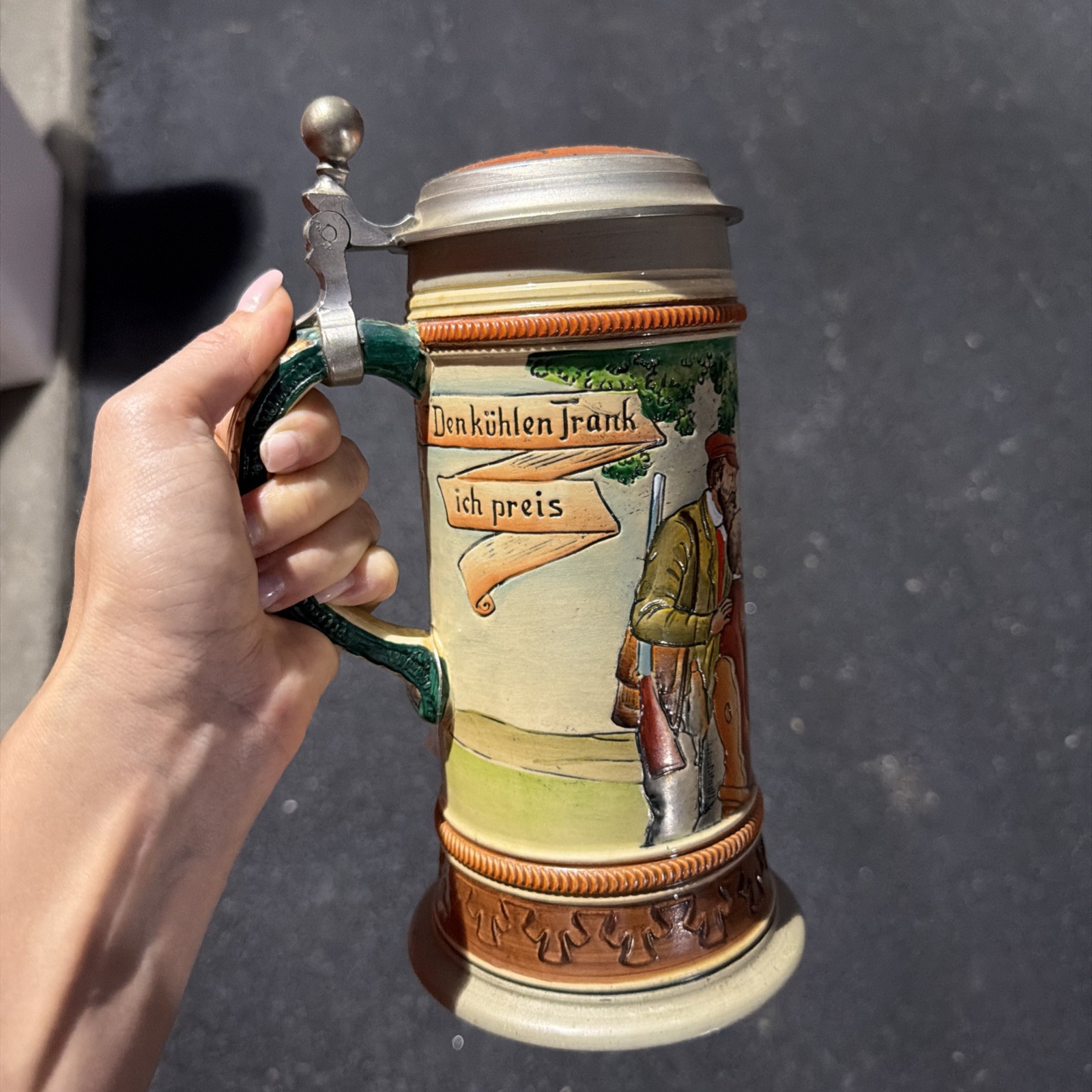 Hauber & Reuther beer stein, Germany