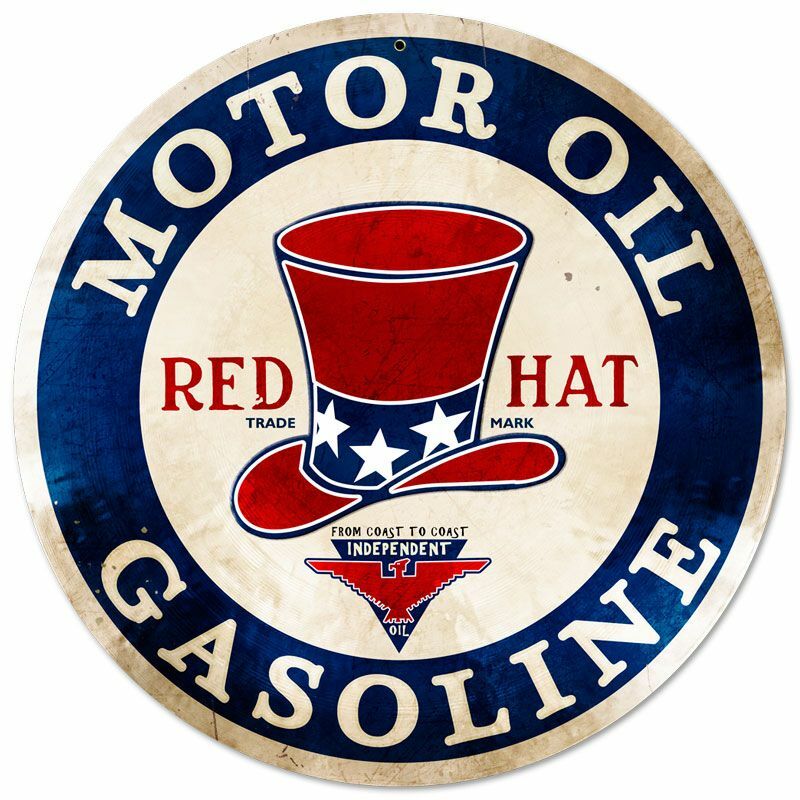 RED HAT MOTOR OIL GASOLINE 14\