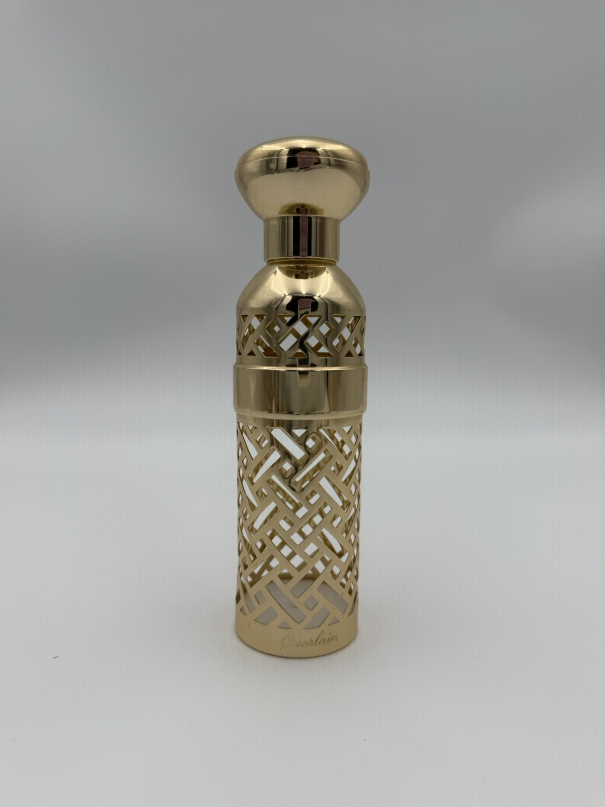 Vintage Guerlain 93ml Gold Perfume Refill Case L\'Heure Bleue (or Shalimar) 1983